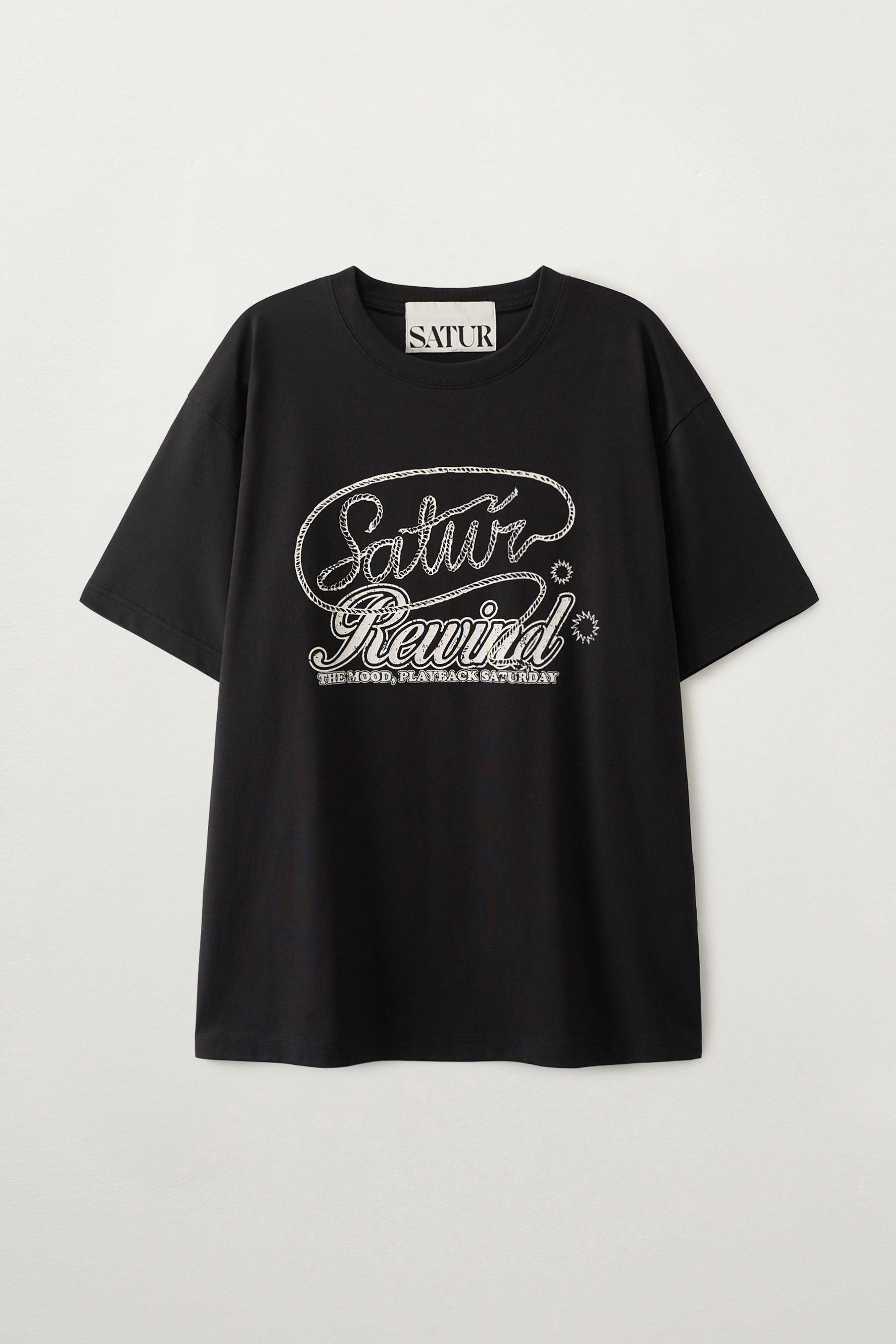 (U) Rewind Loose Fit Tee Black