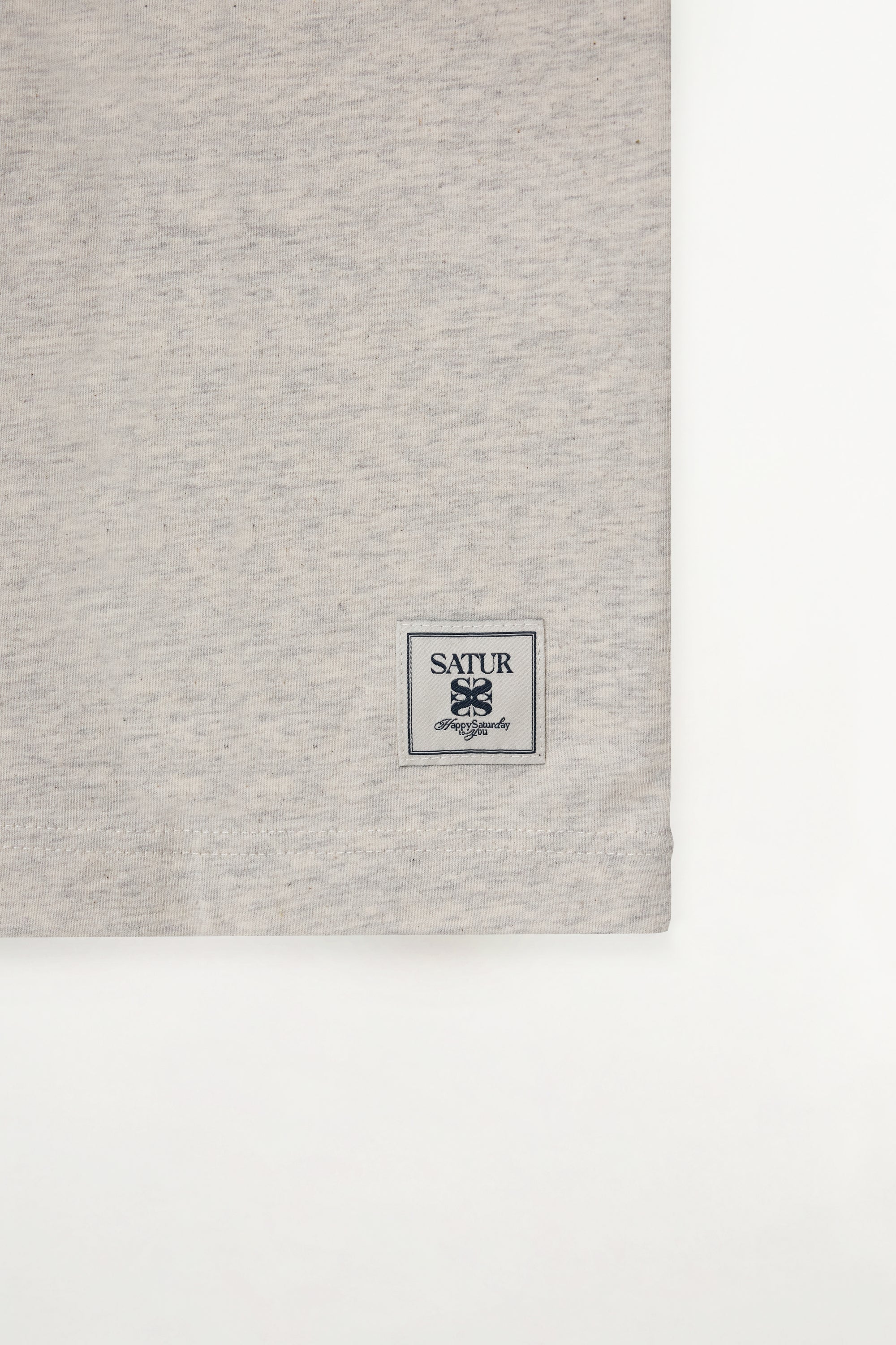 (U) Satur Font Small Logo Tee Oatmeal
