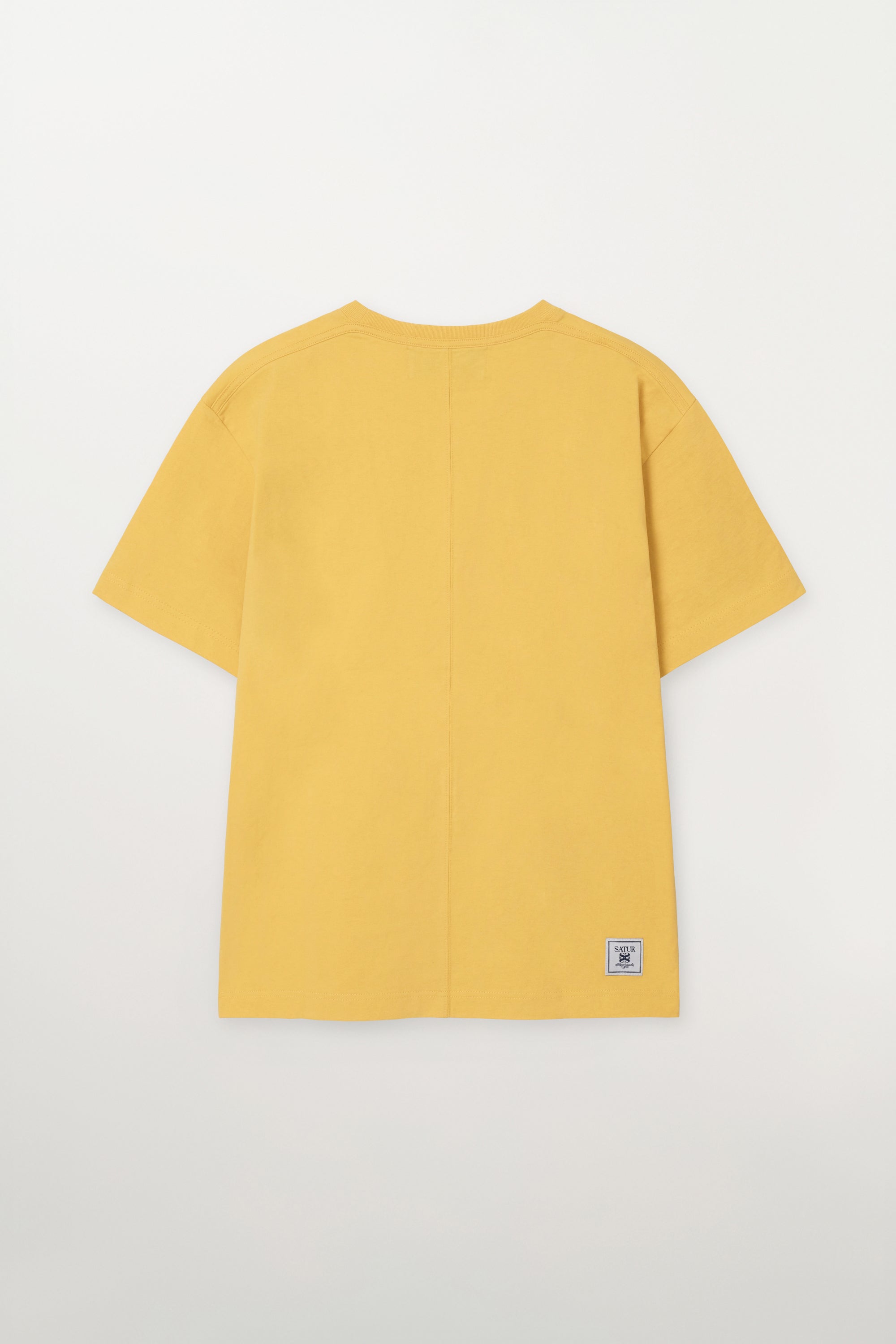 (U) Satur Font Small Logo Tee Yellow