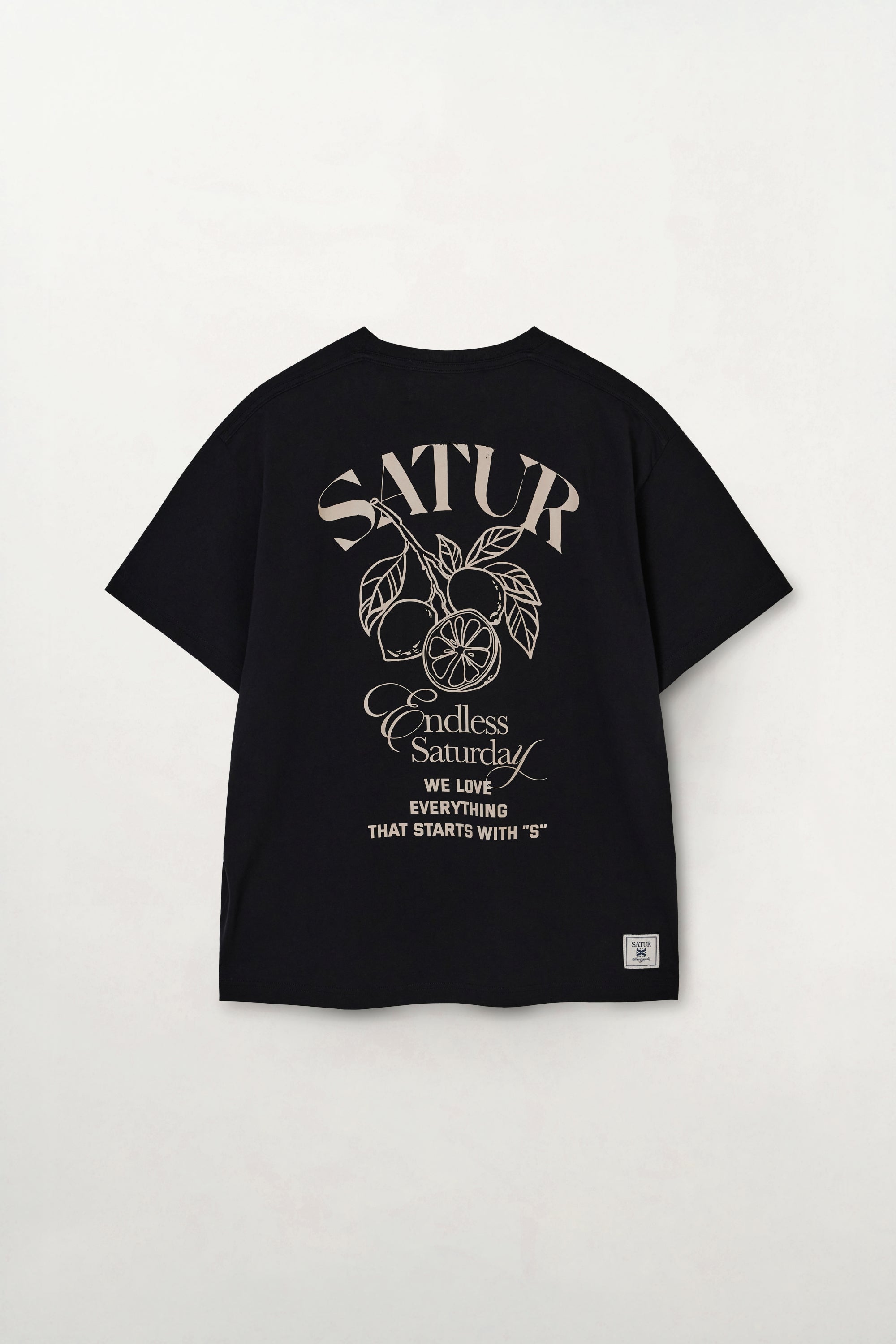 (U) Citron Back Logo Tee Black
