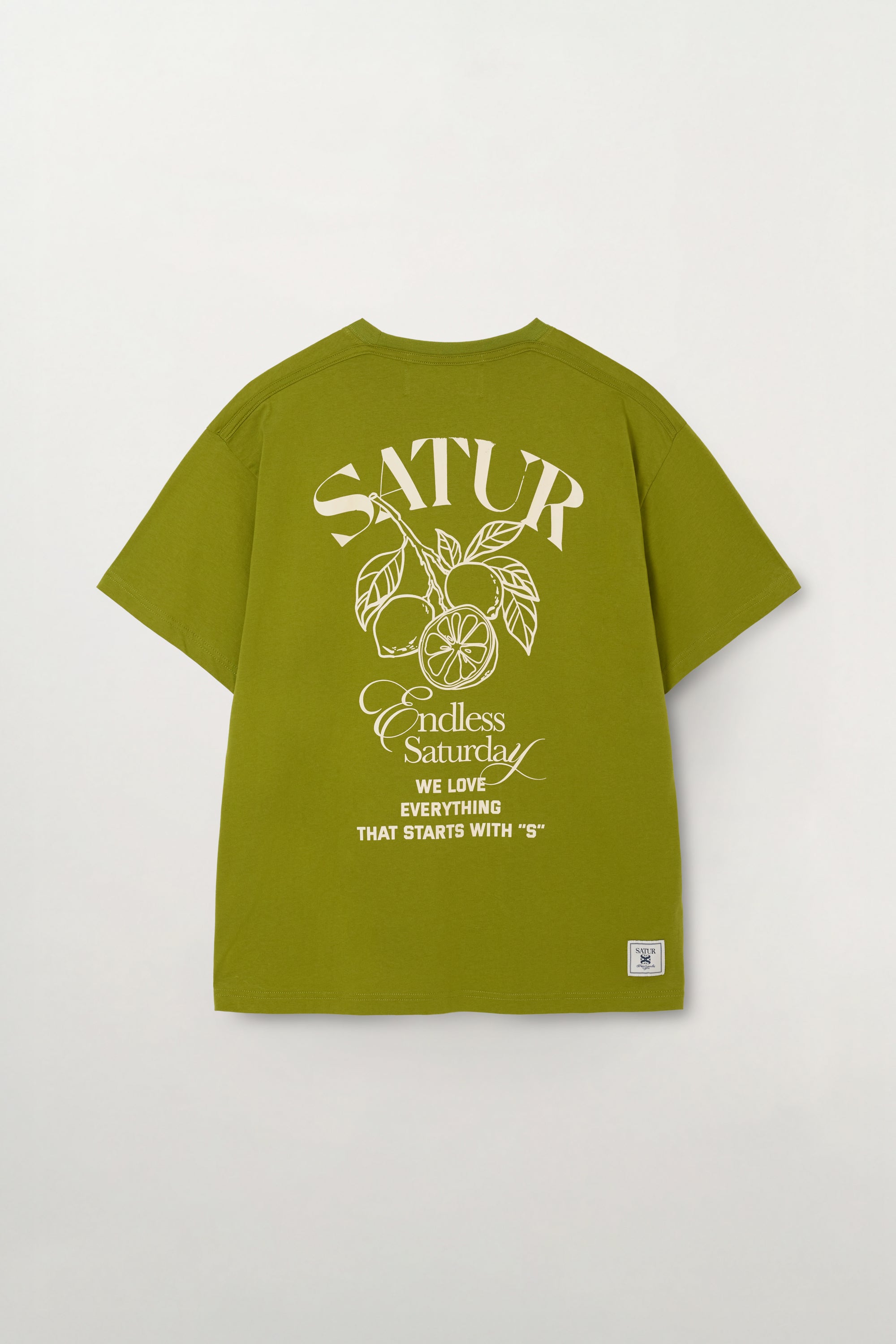 (U) Citron Back Logo Tee Olive Green