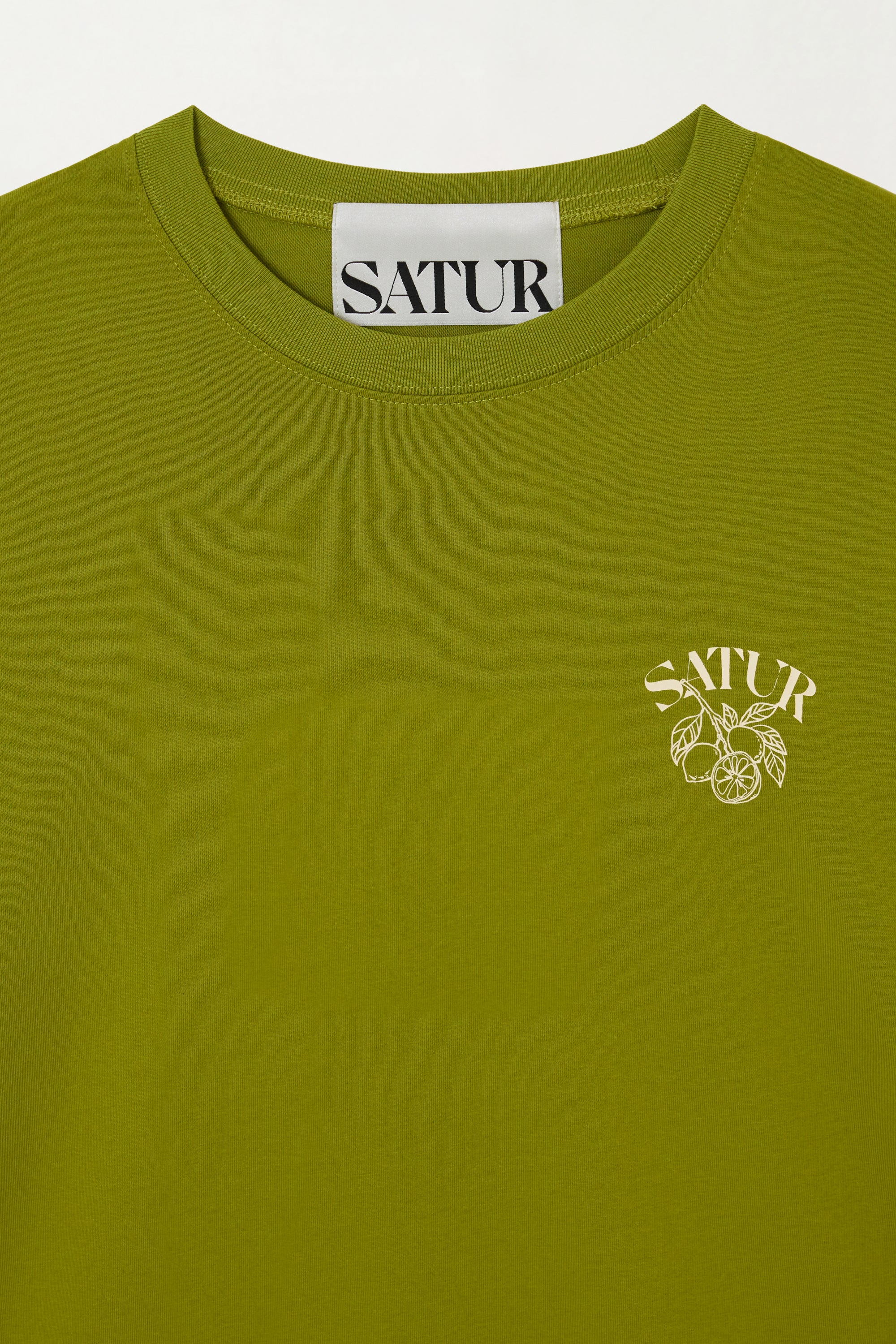 (U) Citron Back Logo Tee Olive Green