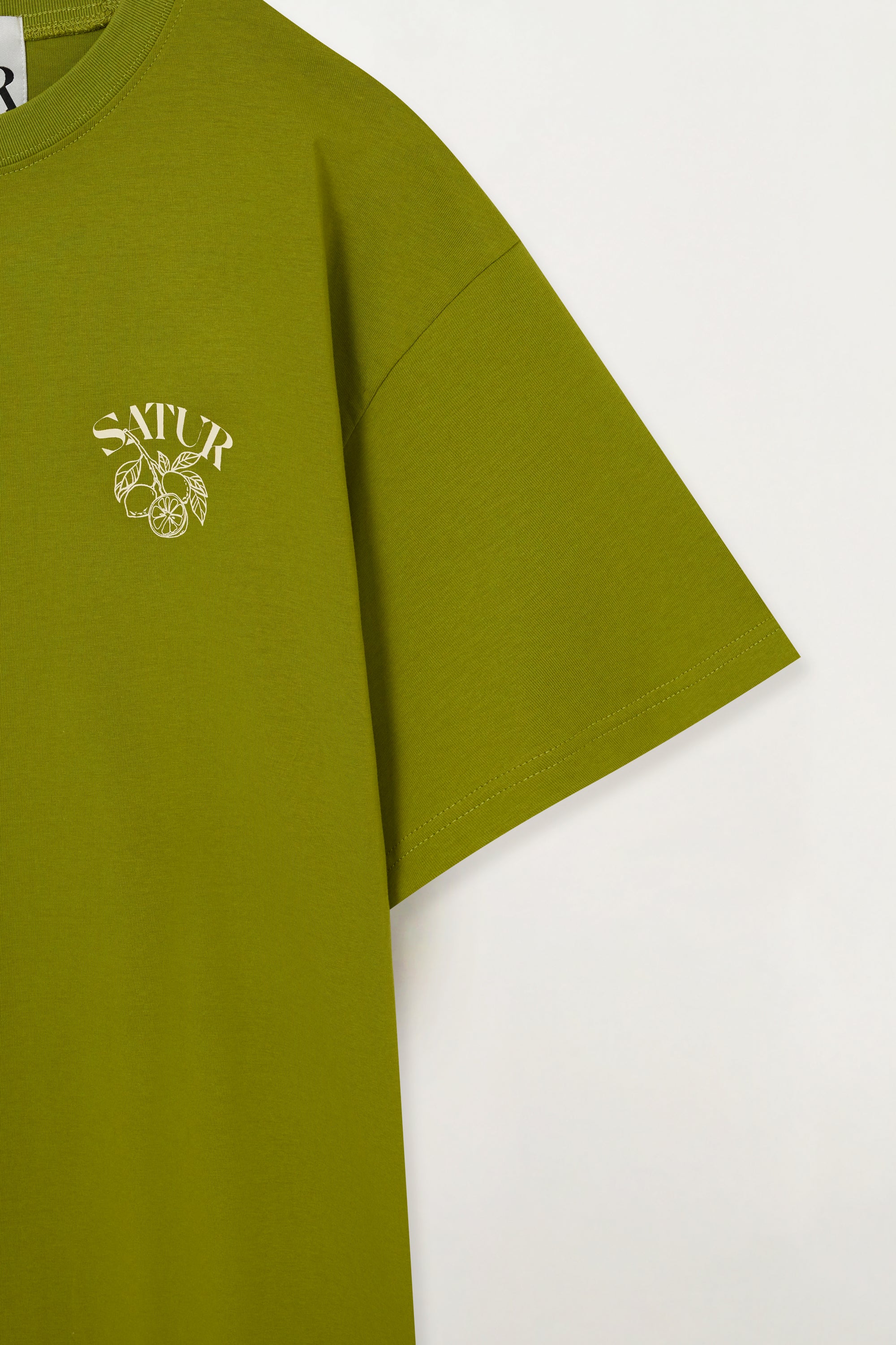 (U) Citron Back Logo Tee Olive Green