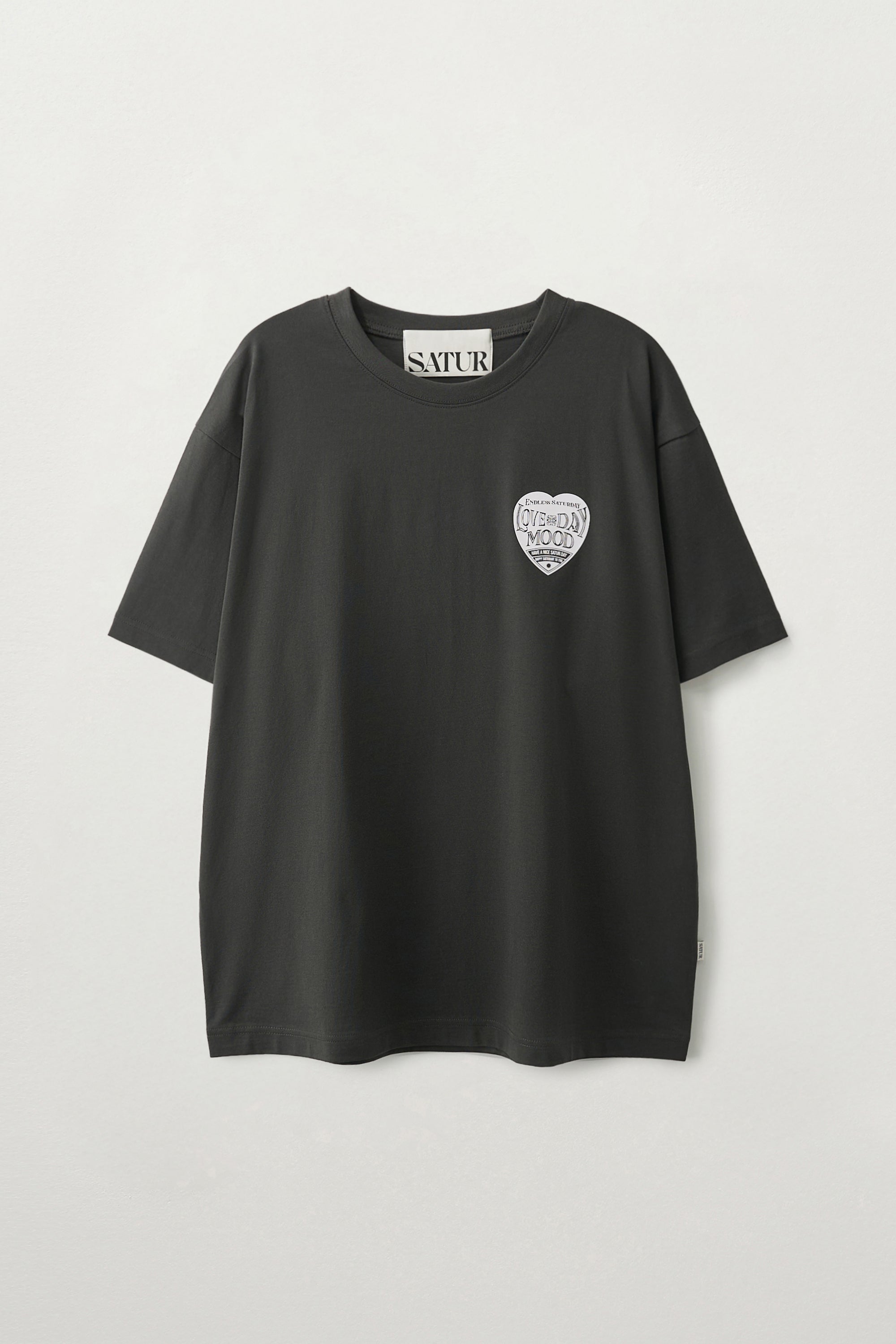 (U) Saturday Retro Mood Tee Charcoal