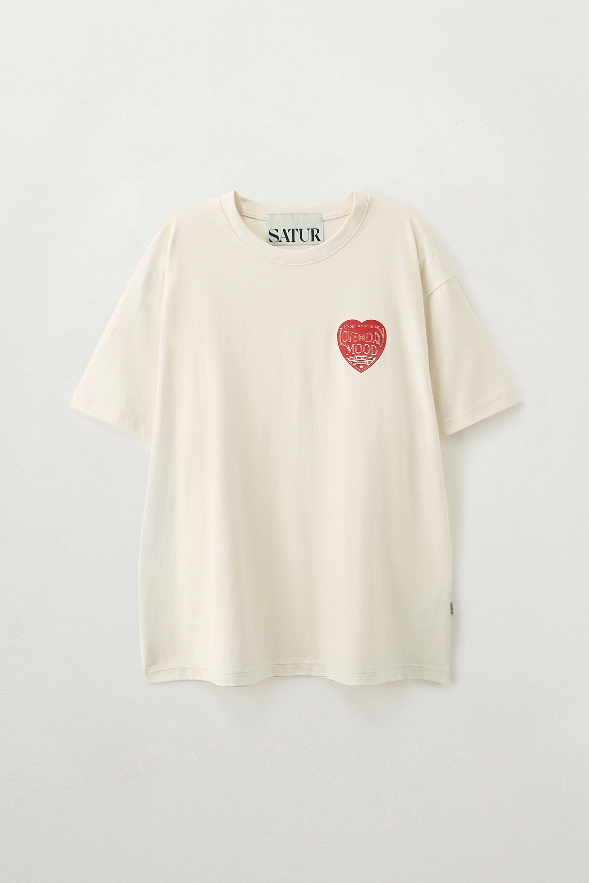 (U) Saturday Retro Mood Tee Cream