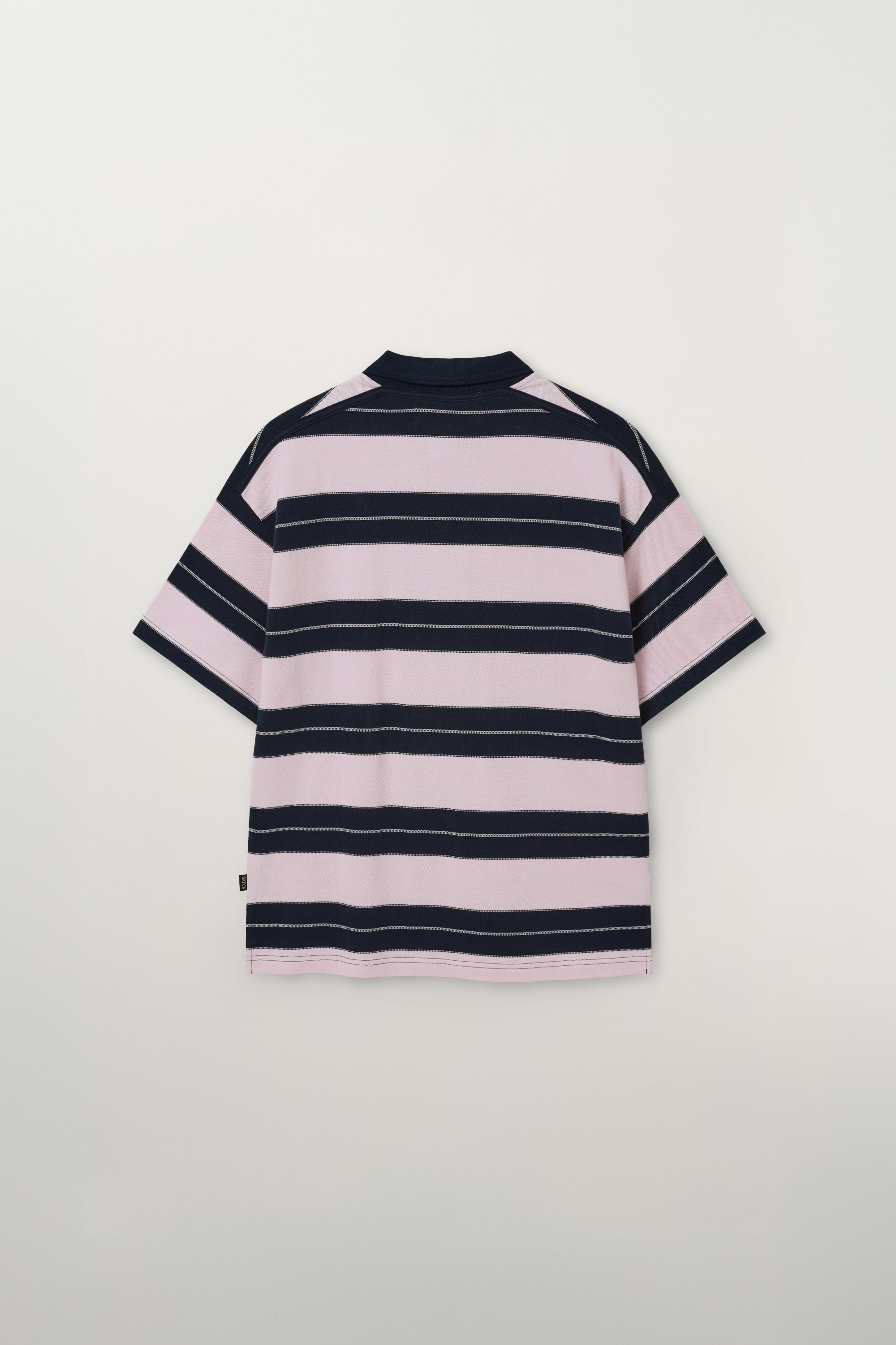 (U) Apero Stripe Pique Tshirt Pink