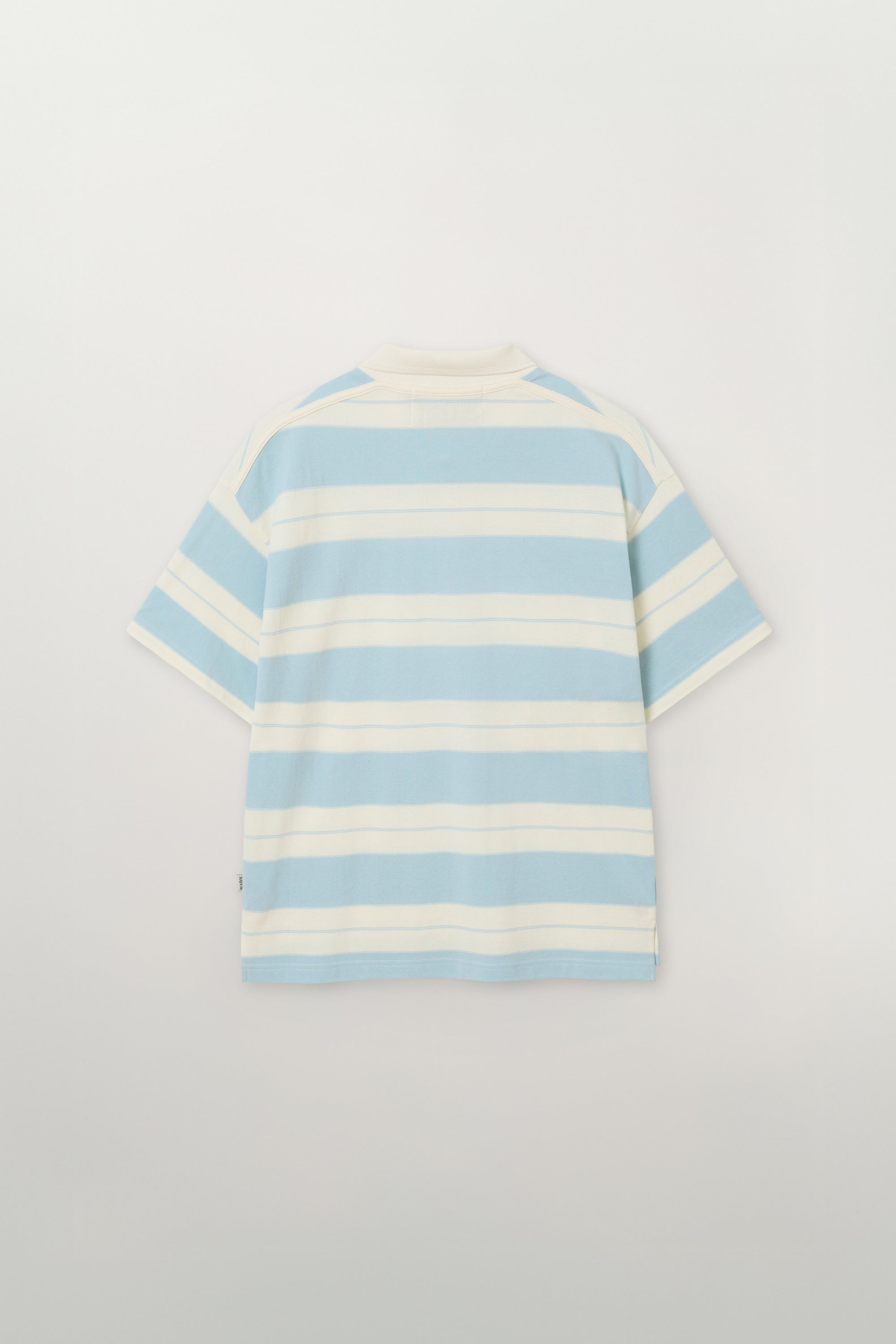 (U) Apero Stripe Pique Tshirt Sky Blue