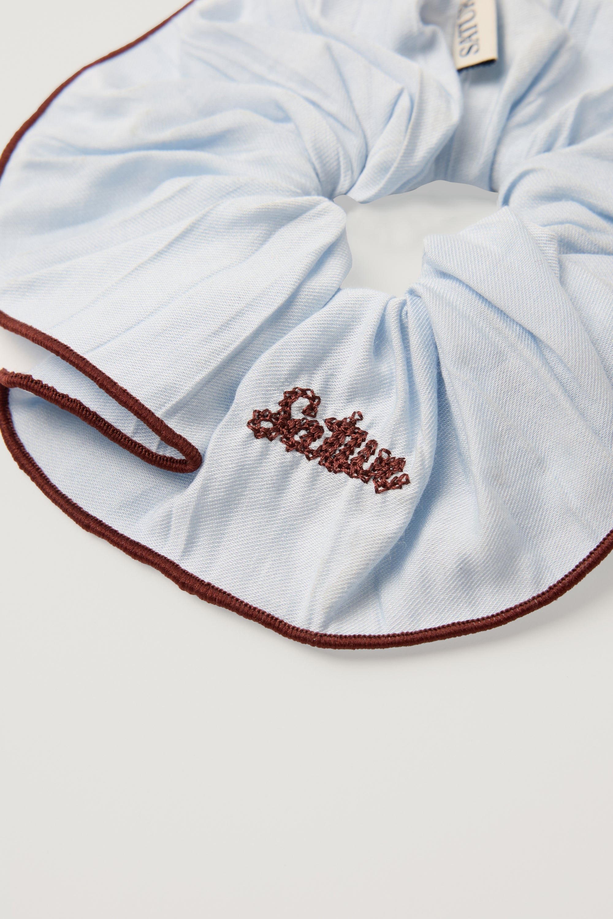 (W) Wrinkle Block Scrunch Sky Blue
