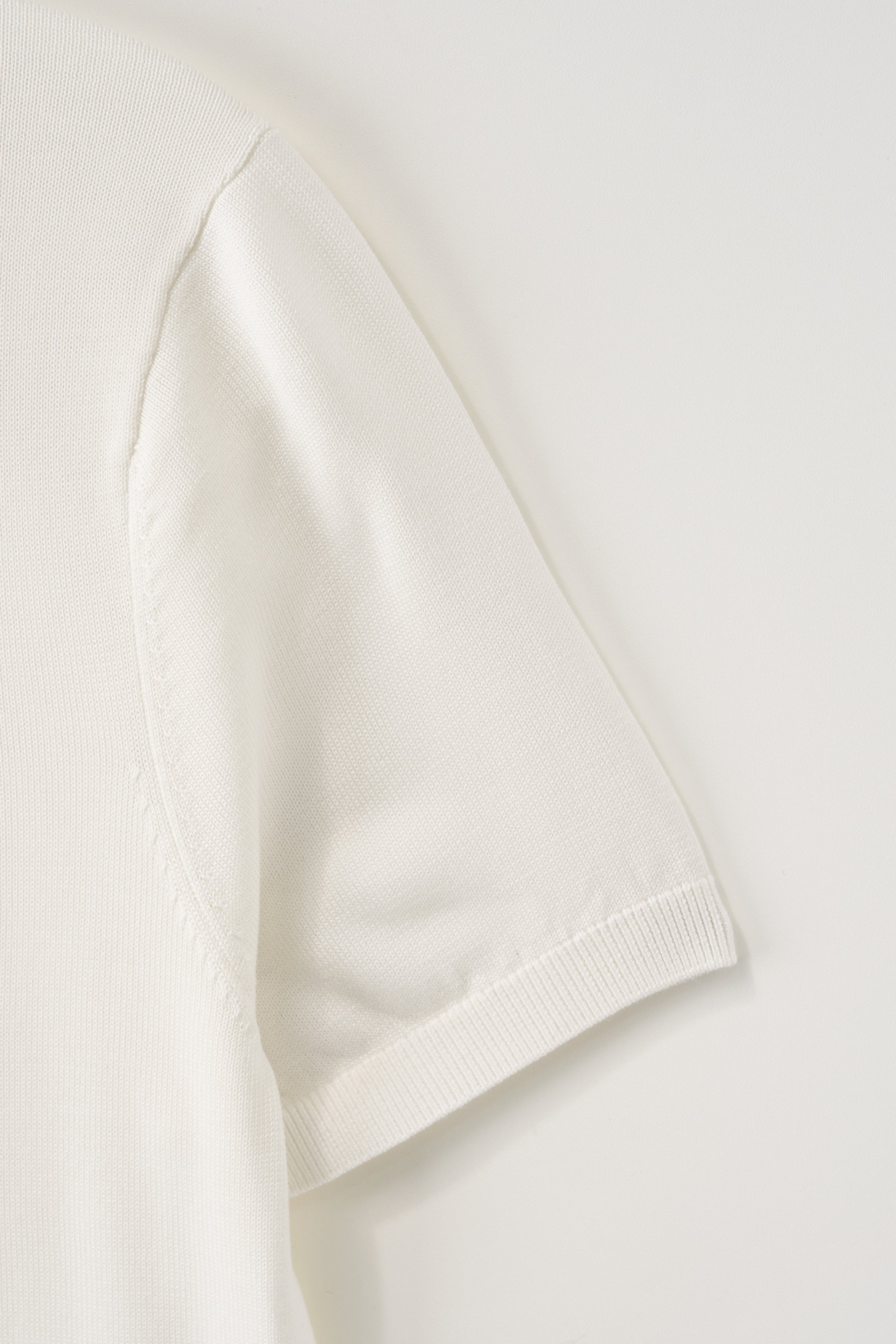 (W) Pocket Collar Cardigan White
