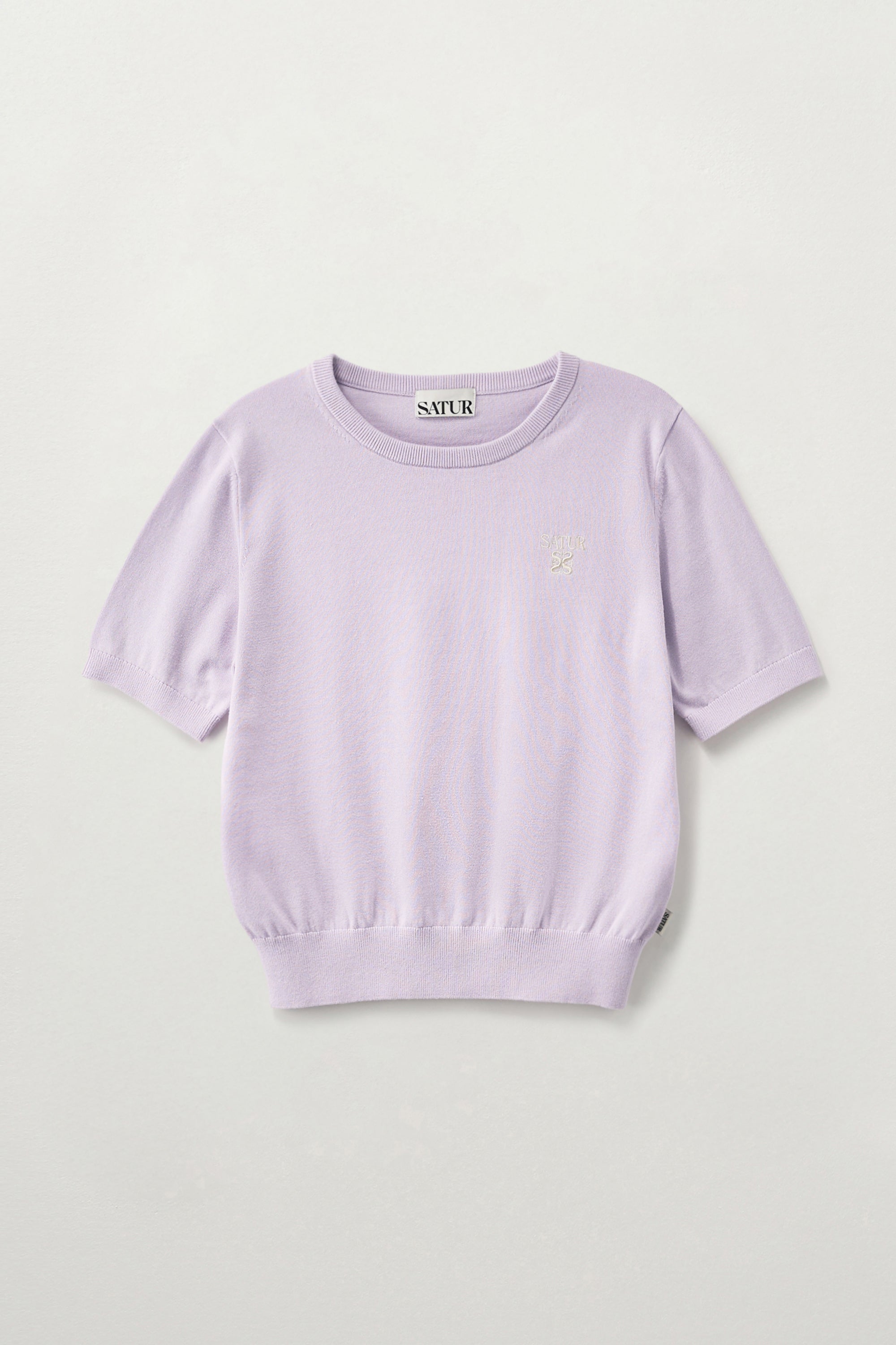 (W) Loren Crew Neck Fine Knit Lavender
