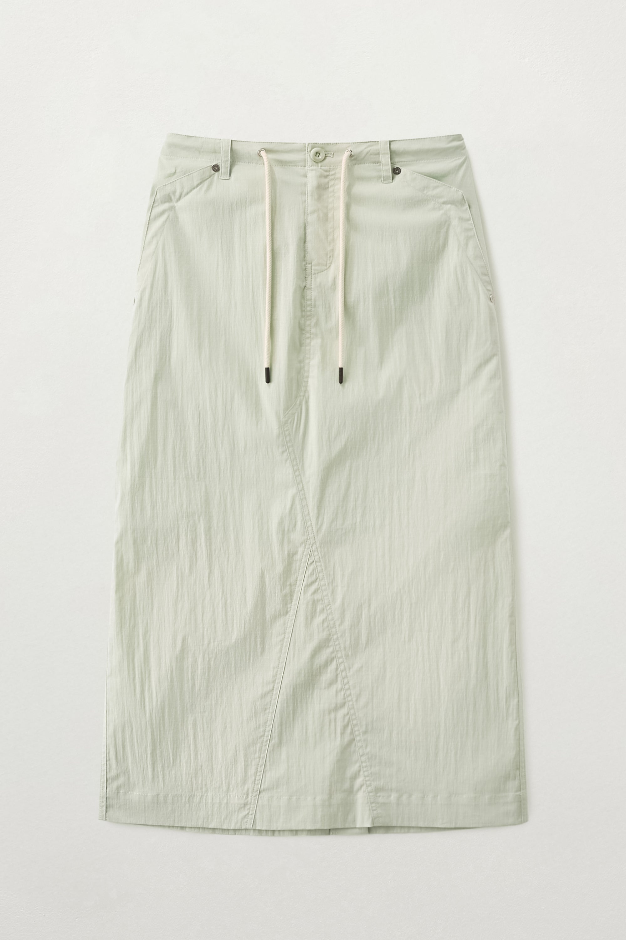 (W) Parachute Long Skirt Mint