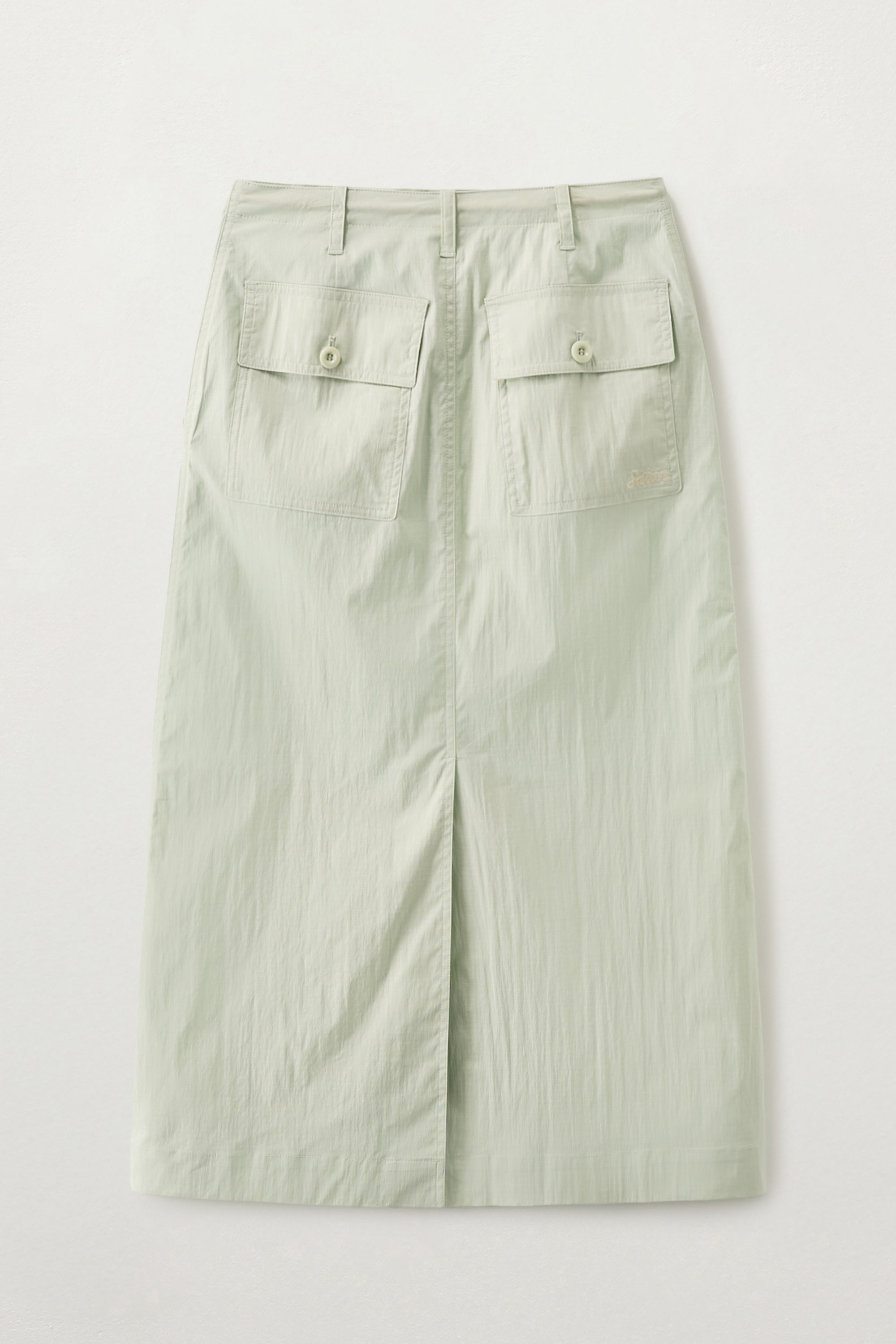 (W) Parachute Long Skirt Mint