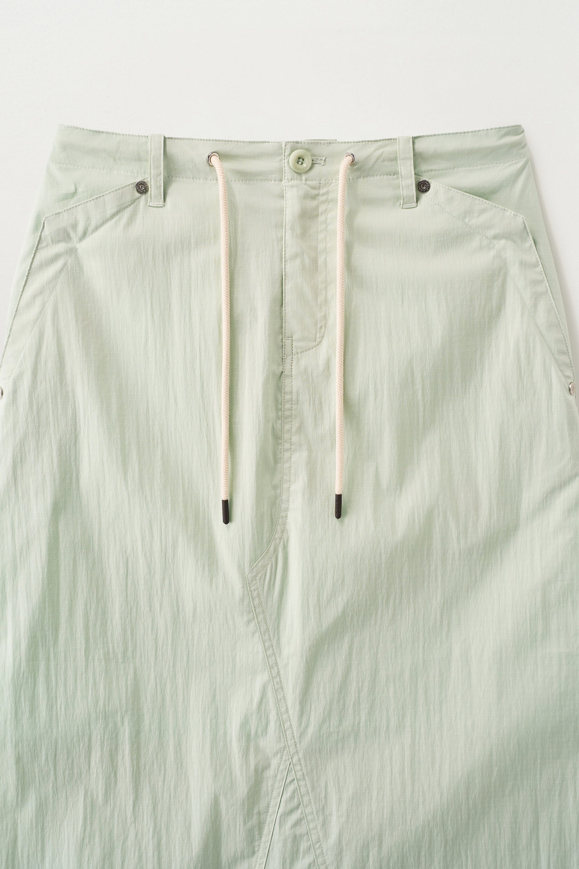(W) Parachute Long Skirt Mint