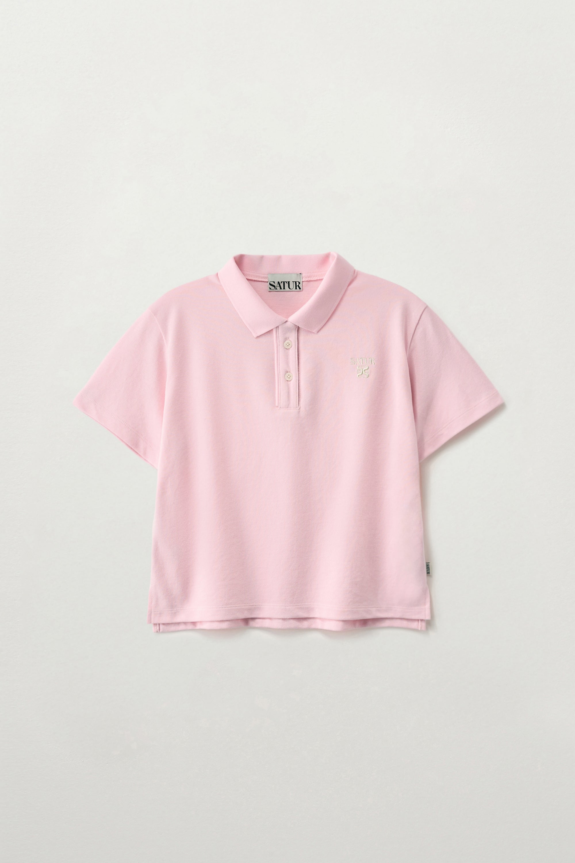 (W) Loren Pique Polo Tshirt Pink