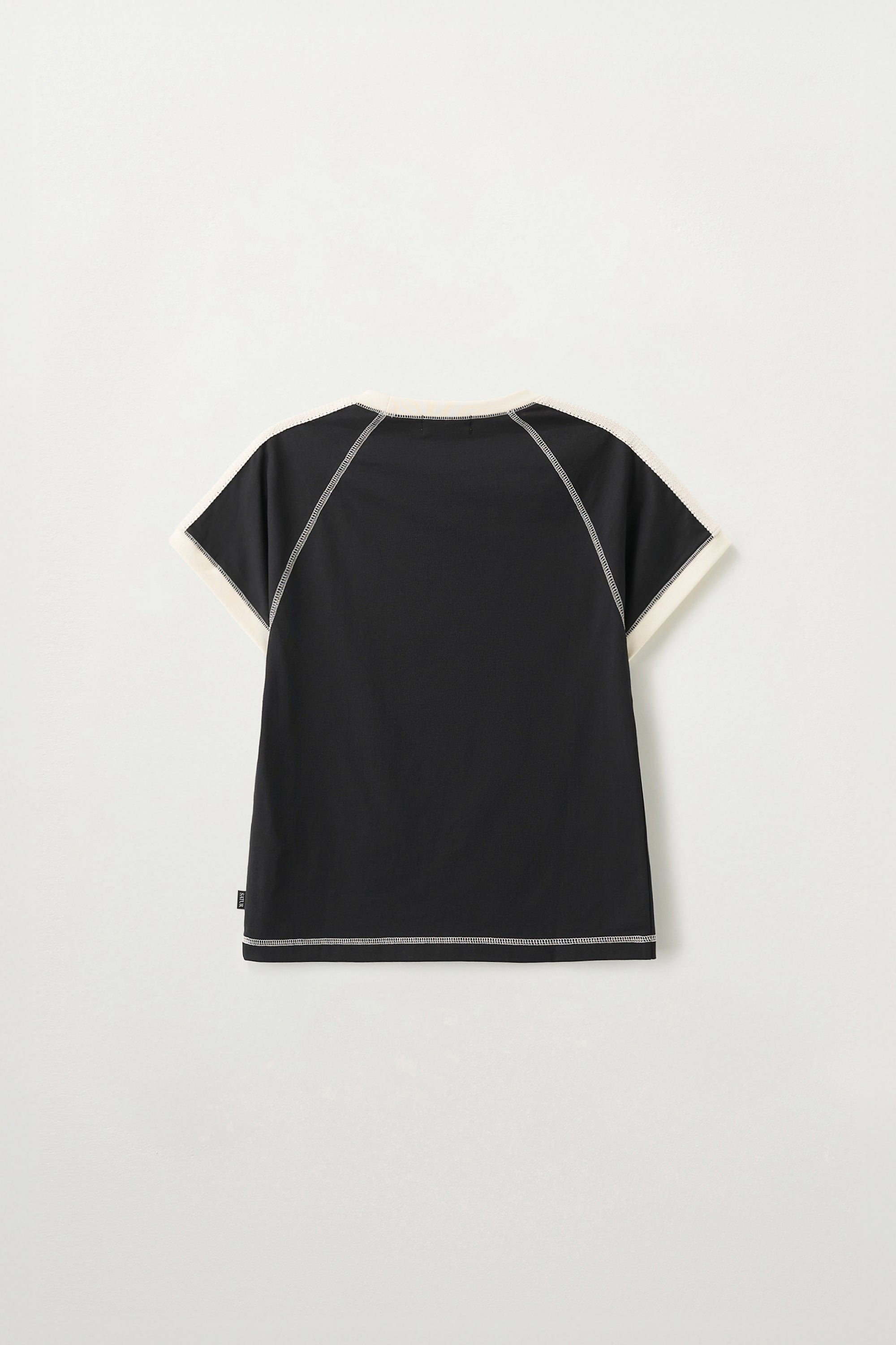 (W) Lawton Ringer Tshirt Black