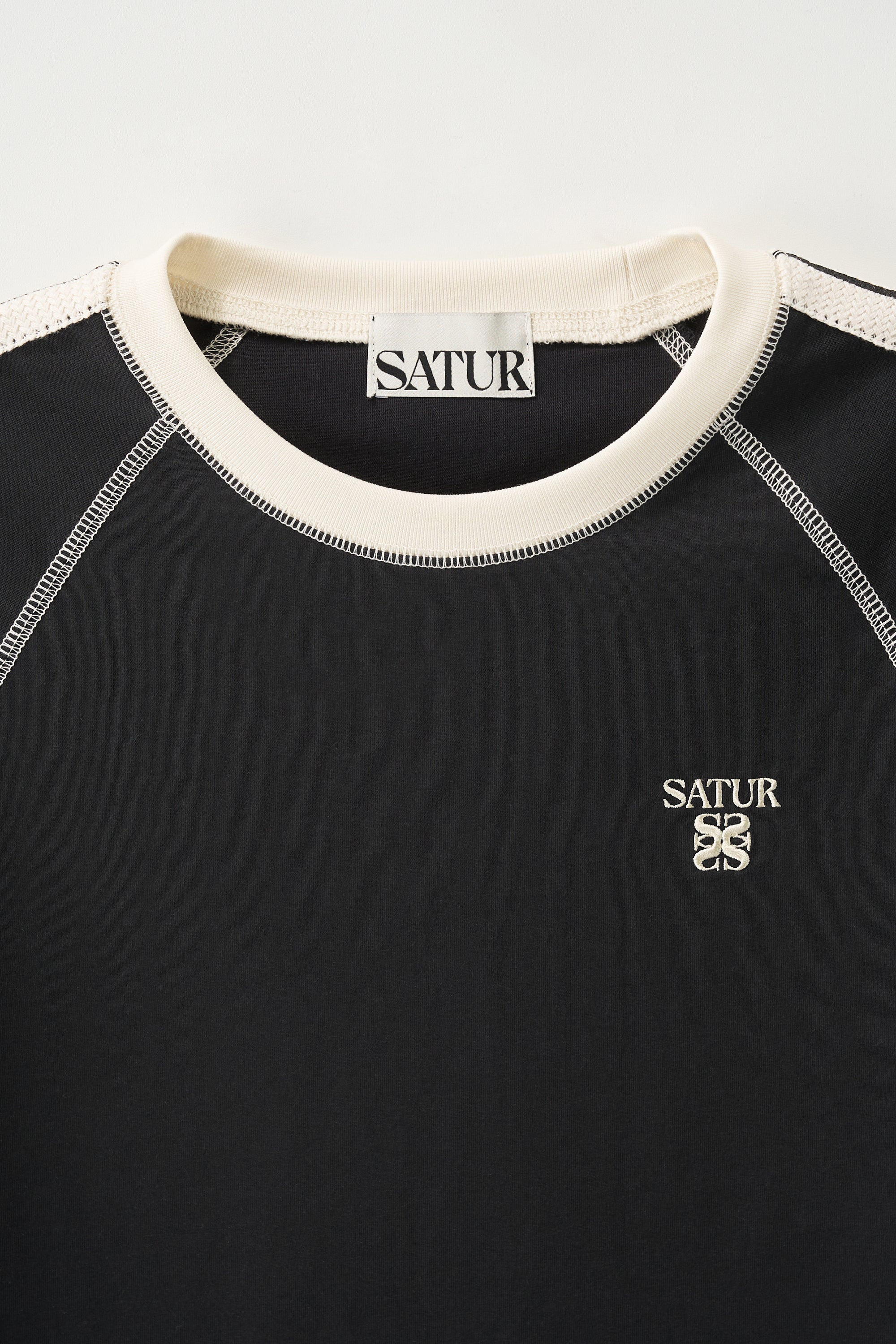 (W) Lawton Ringer Tshirt Black