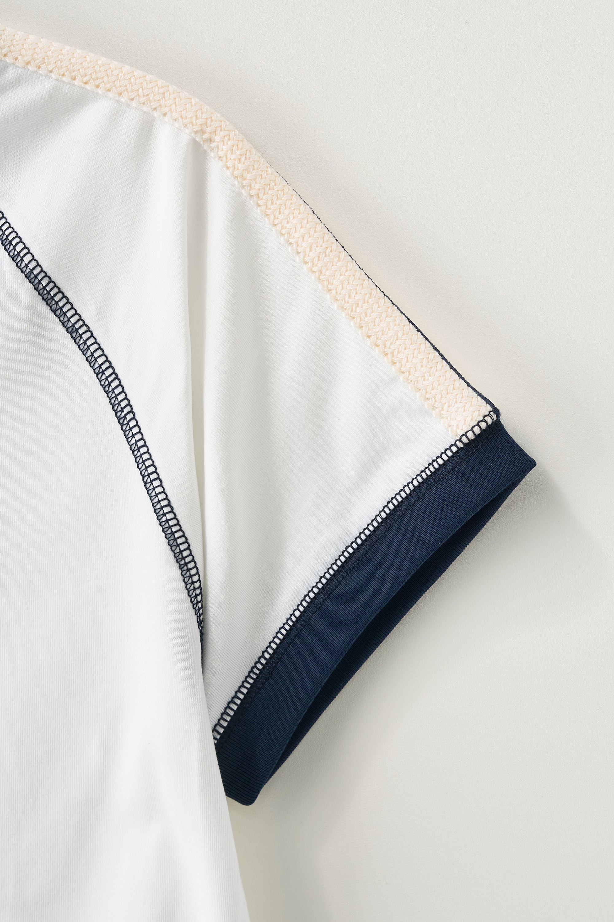 (W) Lawton Ringer Tshirt White
