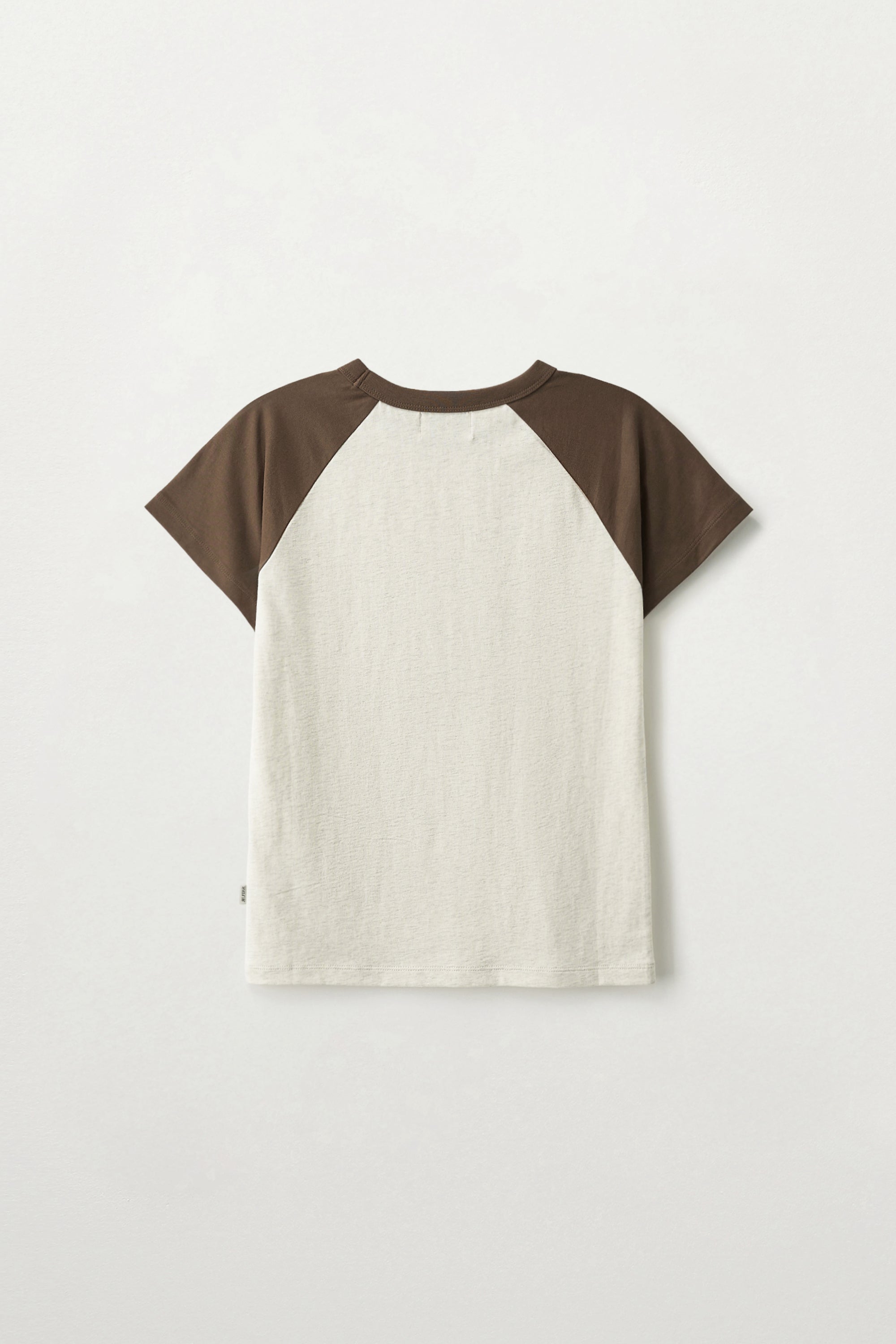 (W) Heart Raglan Tshirt Oatmeal