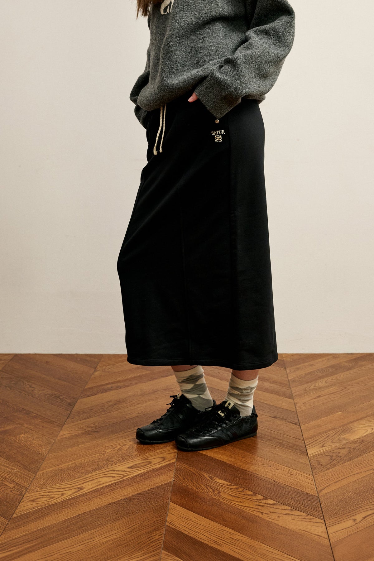 (W) Sweat Long Skirt