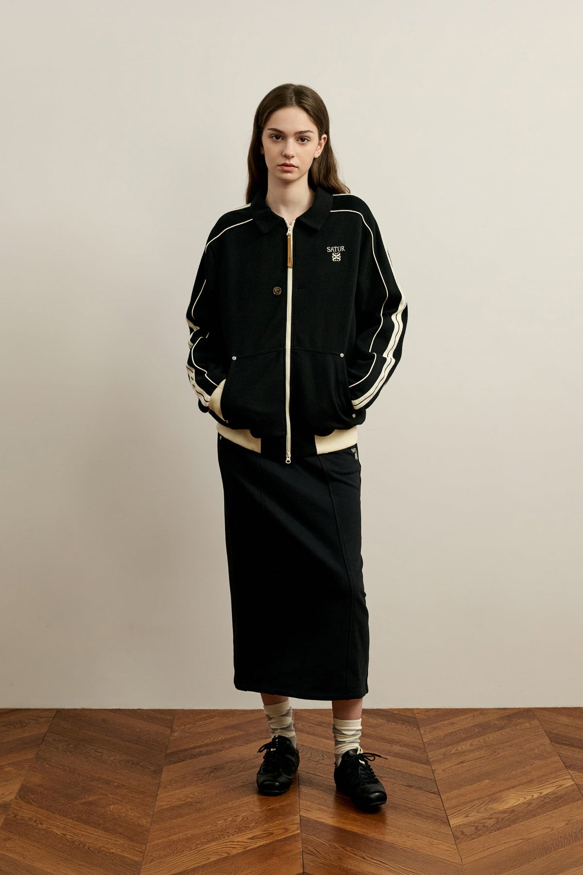 (W) Sweat Long Skirt