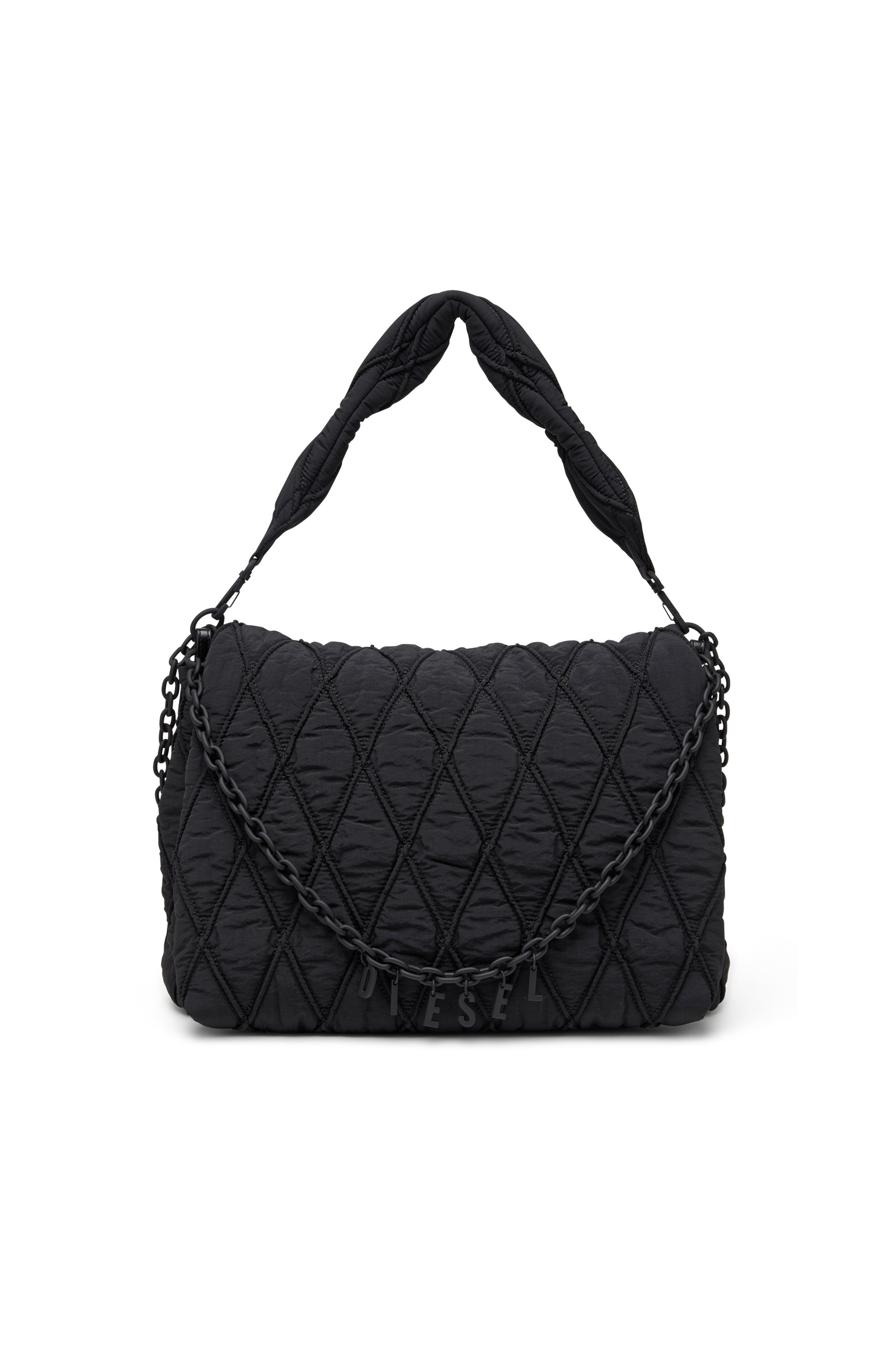 Charm-D-Large Shoulder Bag In Quilted Washed Nylon
