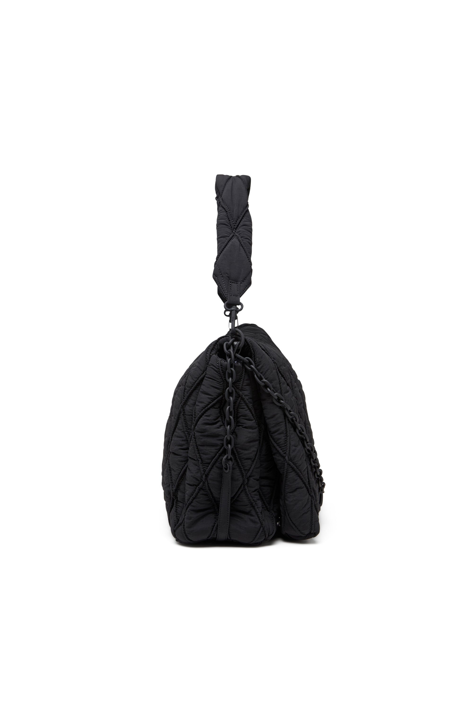 Charm-D-Large Shoulder Bag In Quilted Washed Nylon