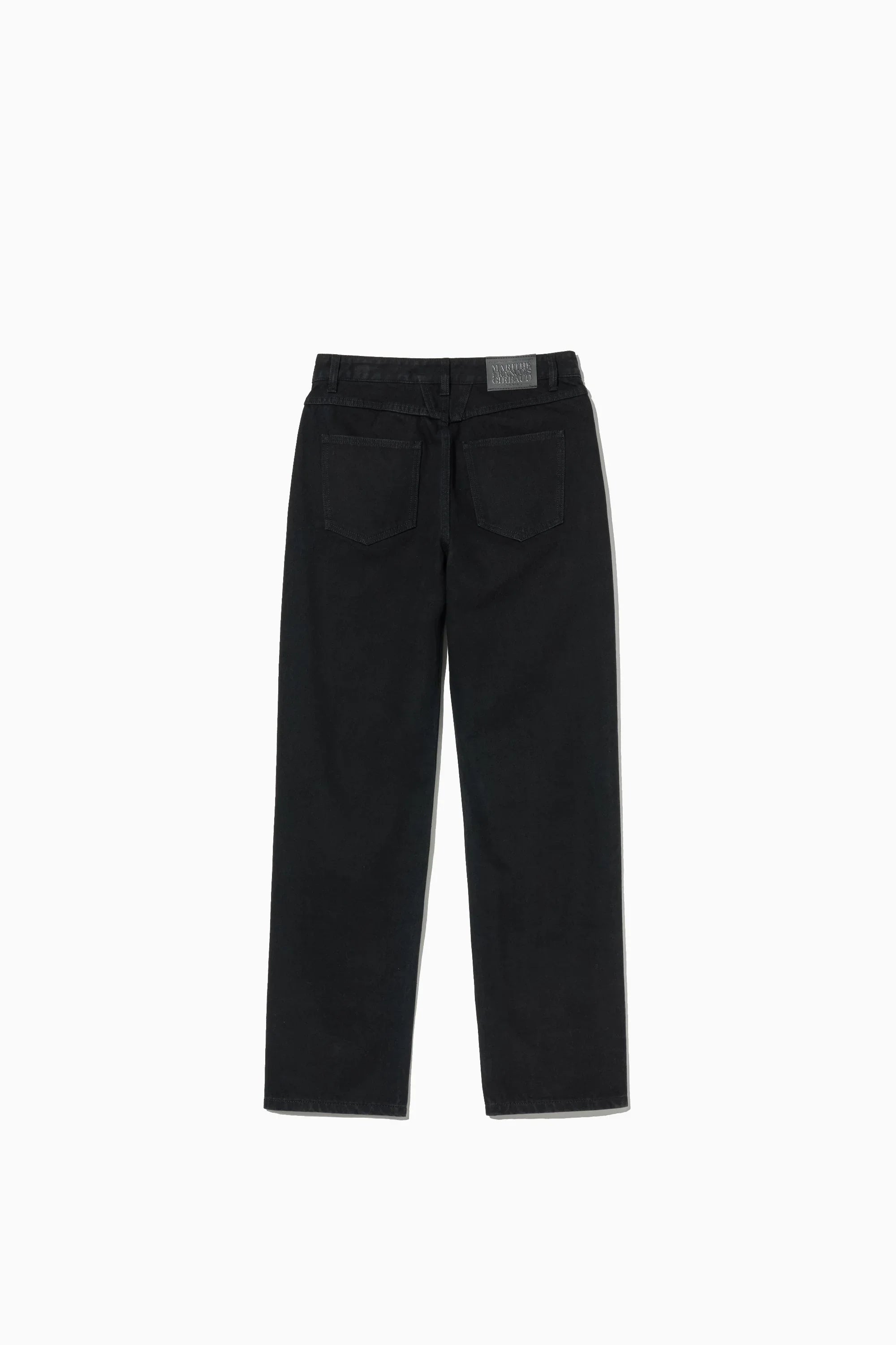 M Slim Straight Denim Pants Black