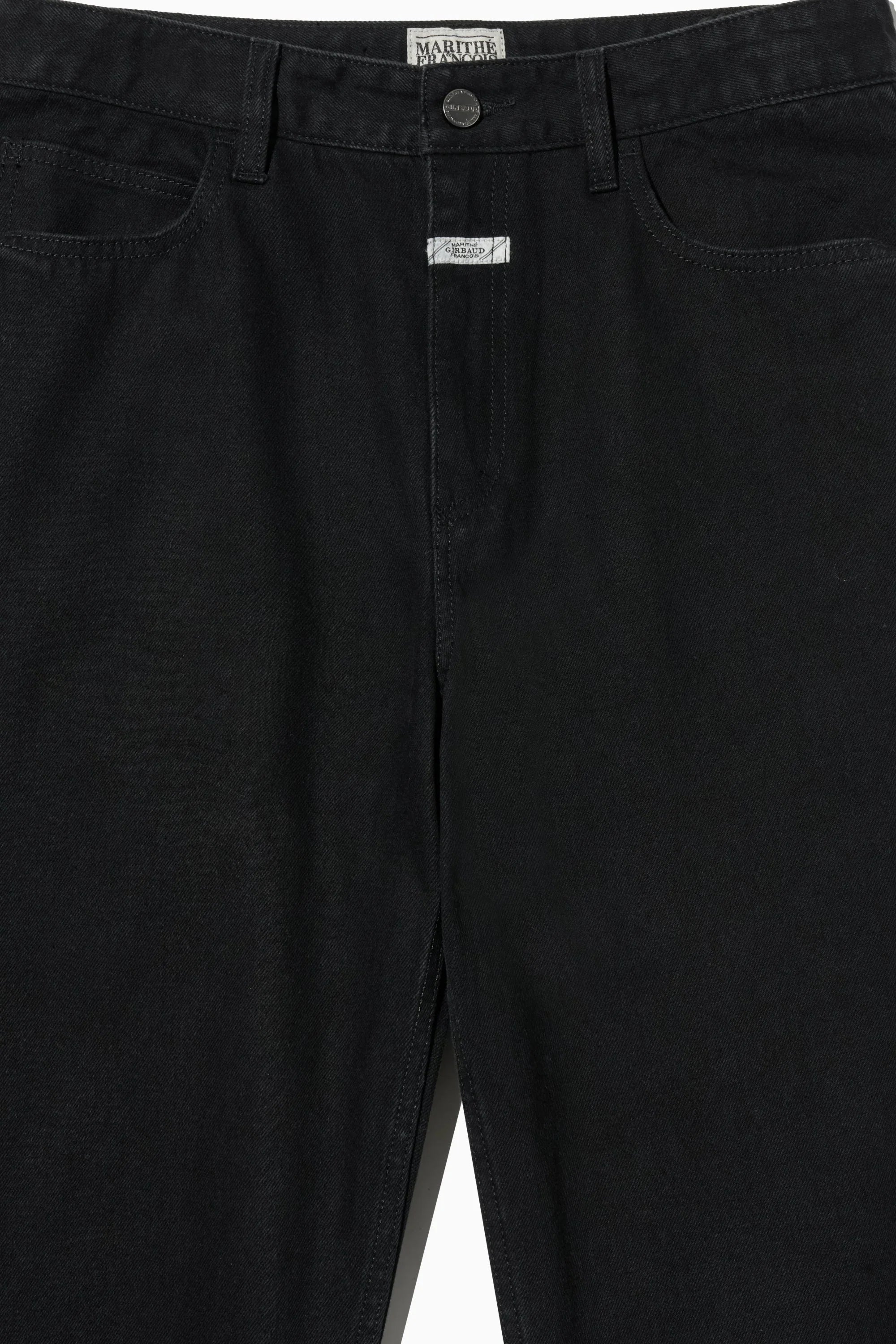 M Slim Straight Denim Pants Black