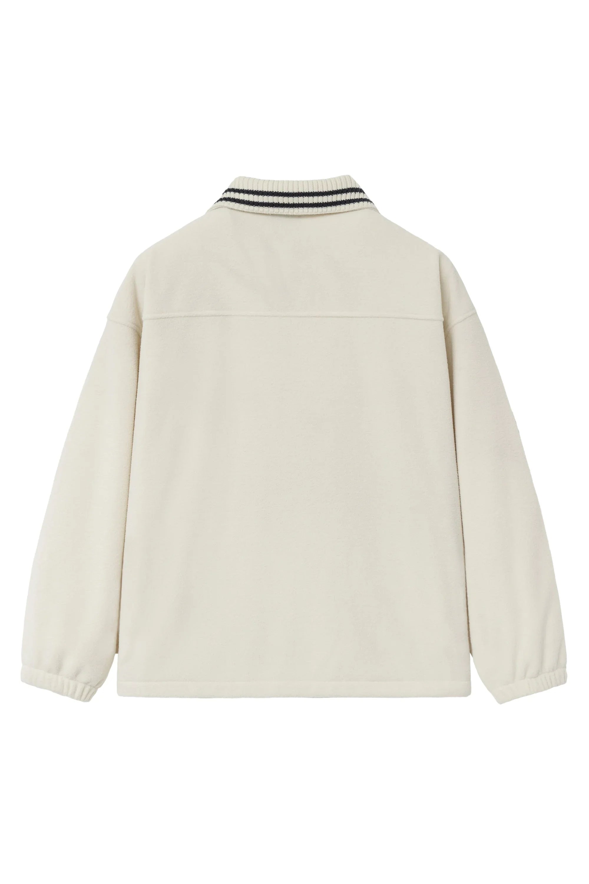 Classic Logo Pkt Fleece Jacket Ivory