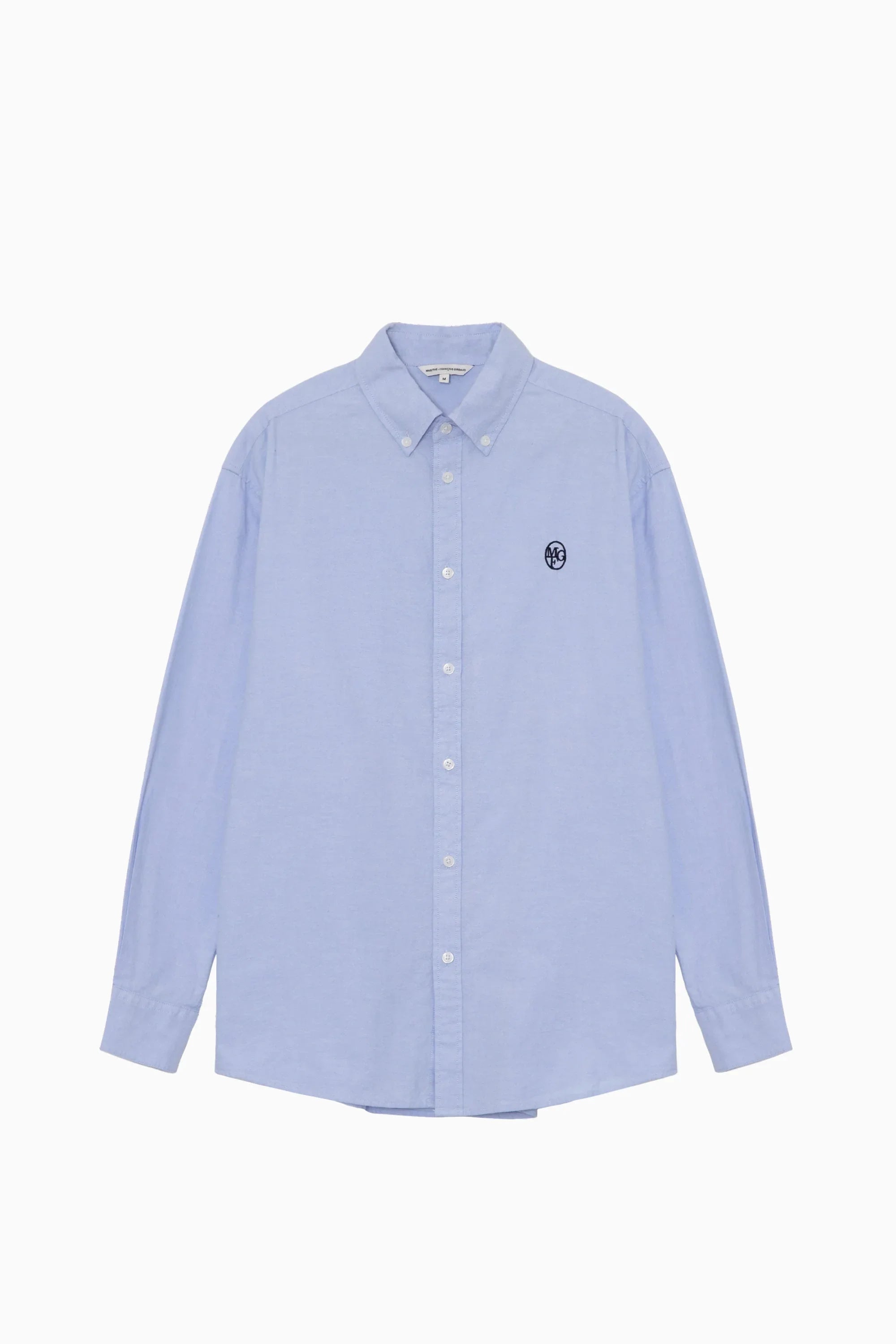 Embroidery Oxford Shirt Sky Blue