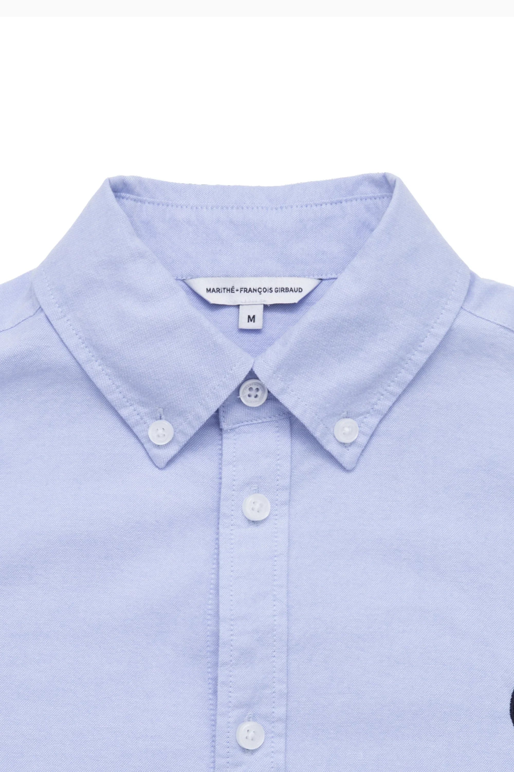 Embroidery Oxford Shirt Sky Blue