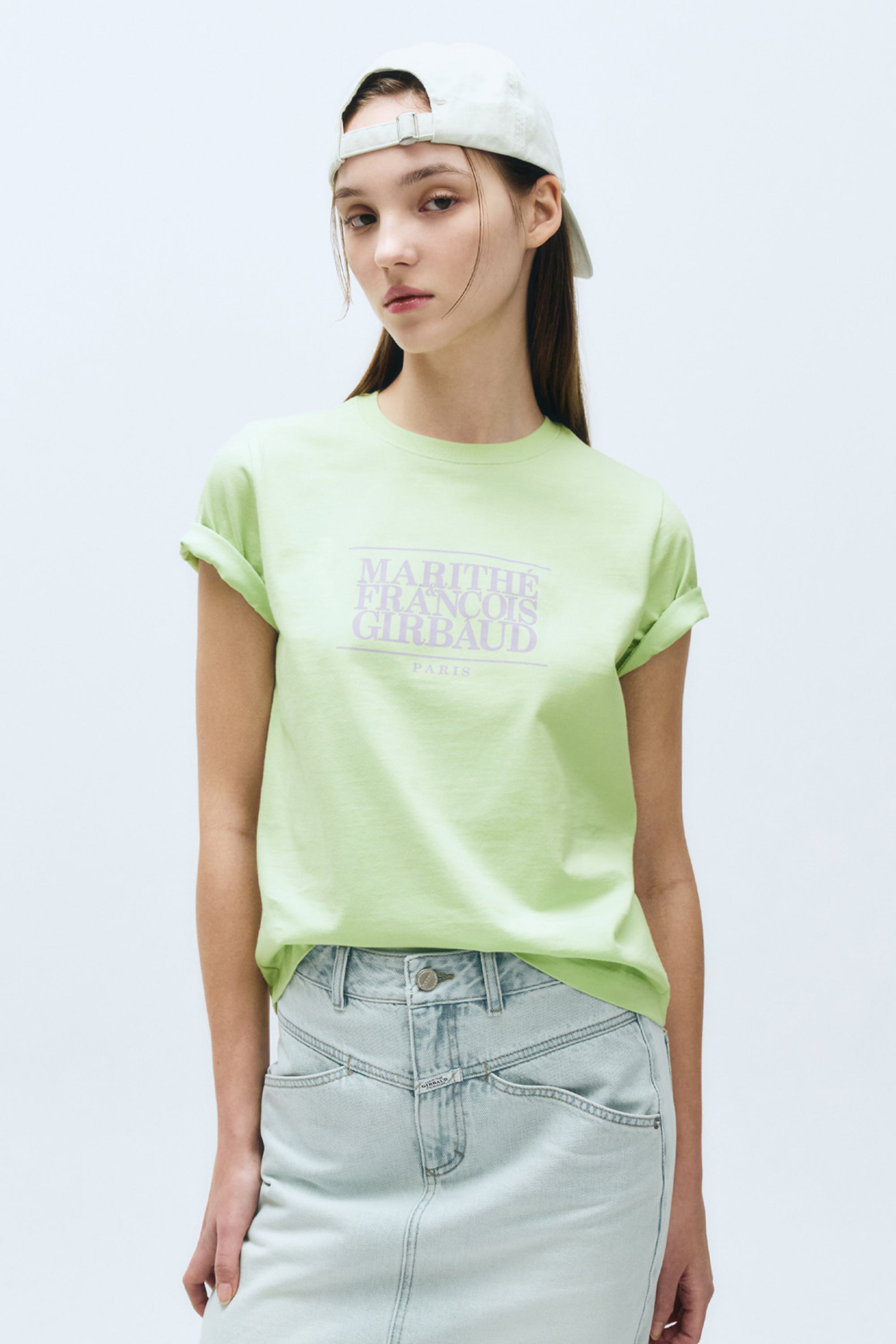 W Classic Logo Tee Light Green