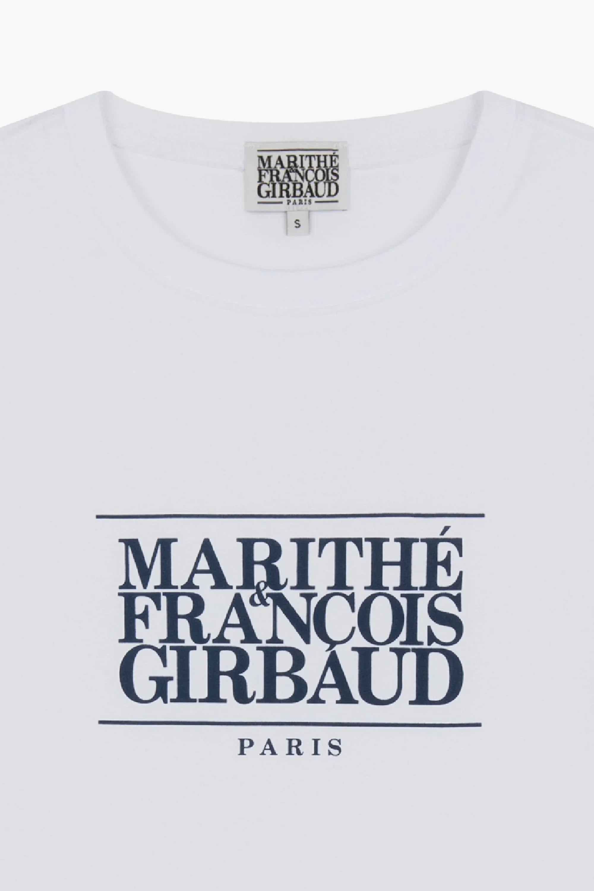 W Classic Logo Crop Tee White