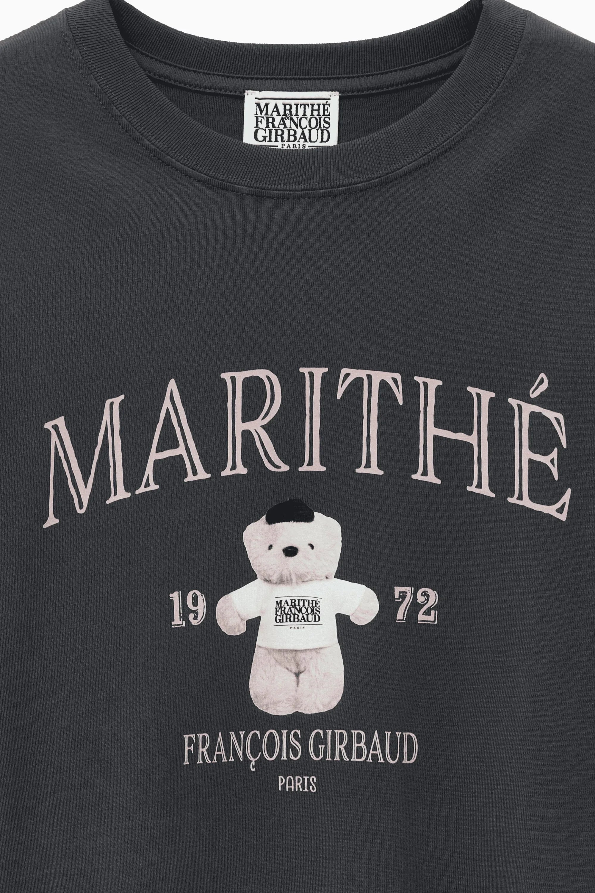 Mari Graphic Oversized Tee Charcoal