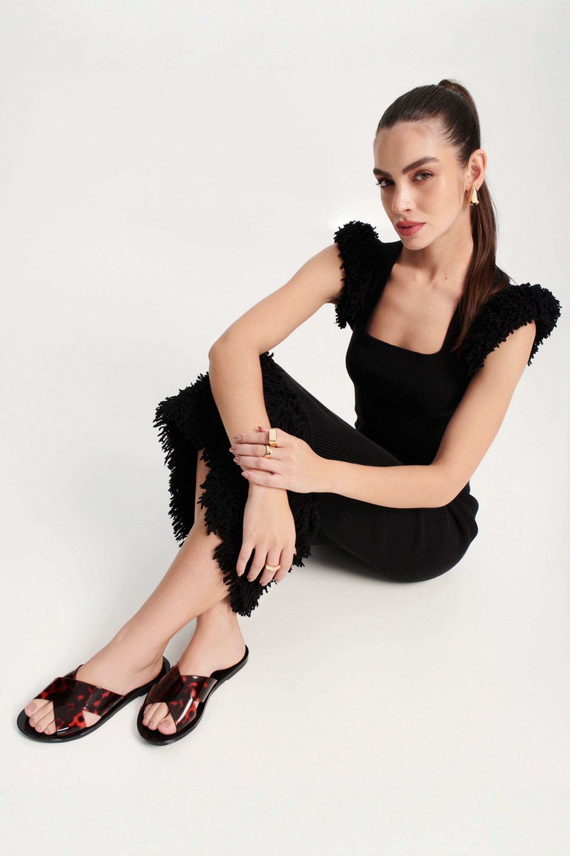 MELISSA ESSENTIAL CROSS SLIDE AD รองเท้าแตะ