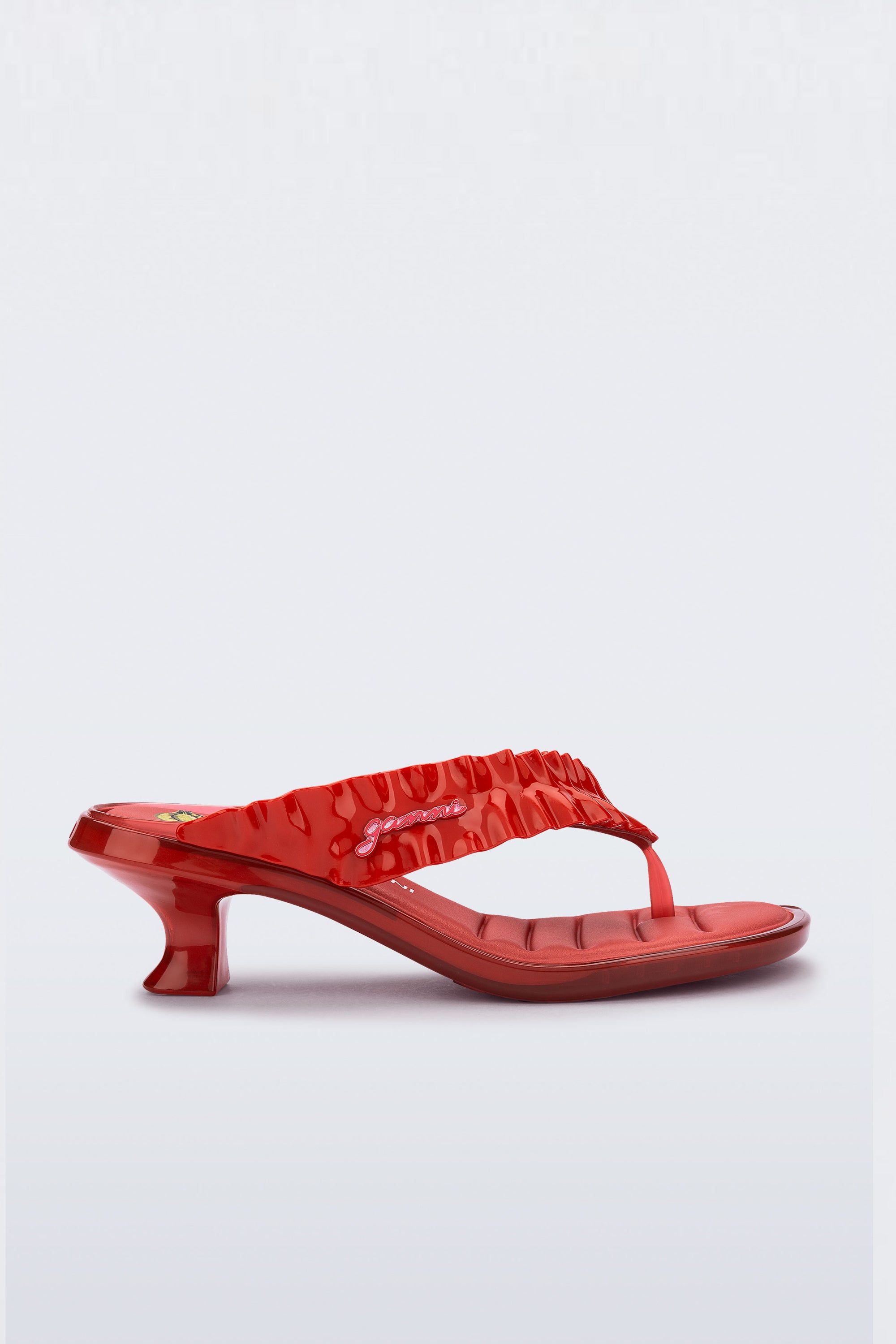 MELISSA THONG KITTEN HEEL + GANNI AD รองเท้าส้นสูง