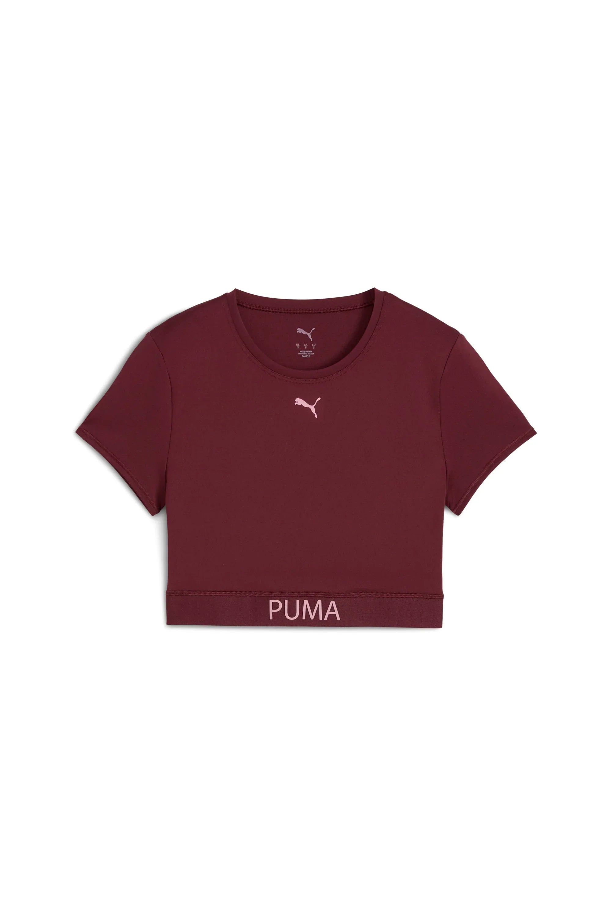 W PUMA STRONG TEE - SHORT