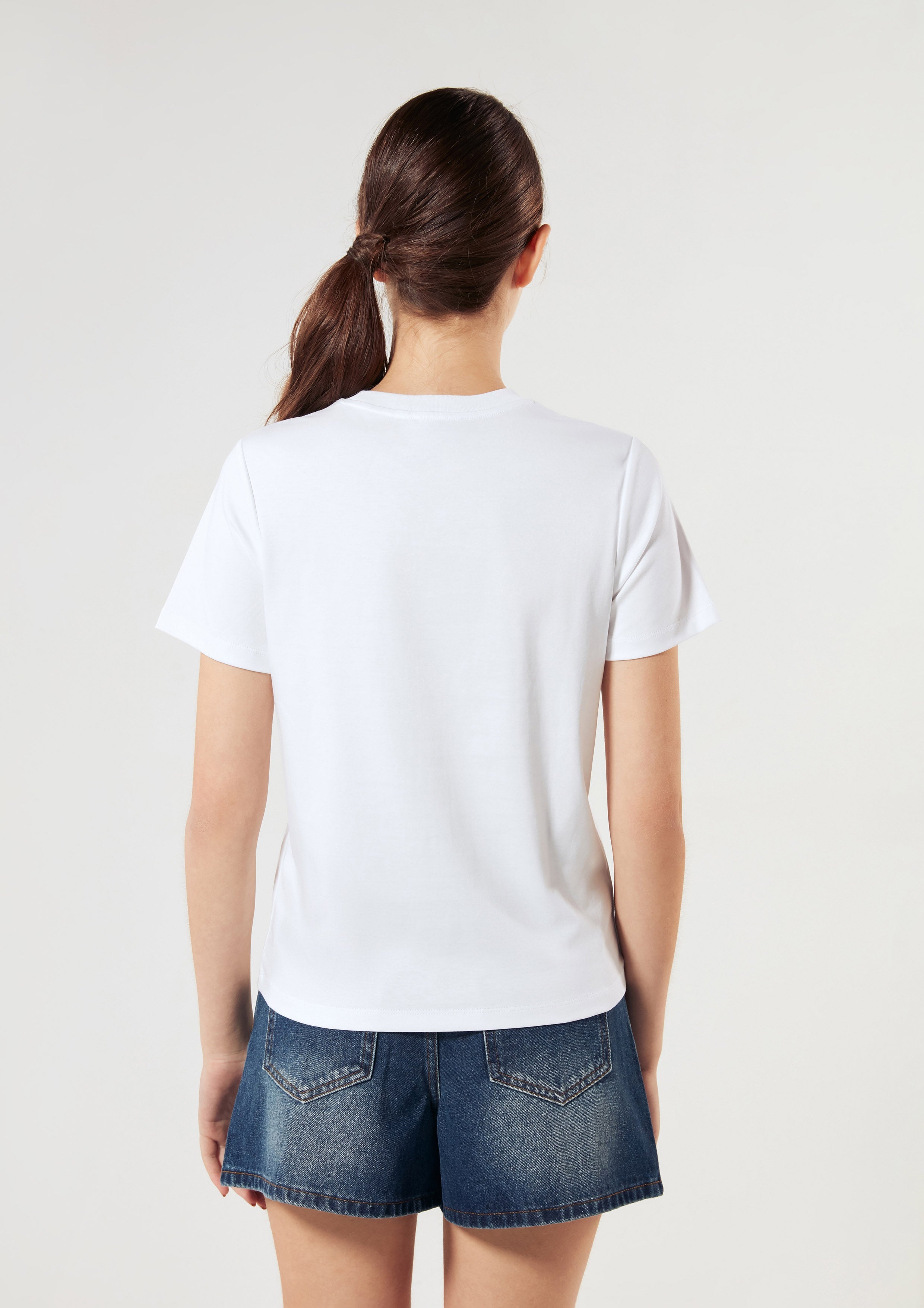 เสื้อยืดแขนสั้น ปักโลโก้ คอลเลกชัน LNRD Signature