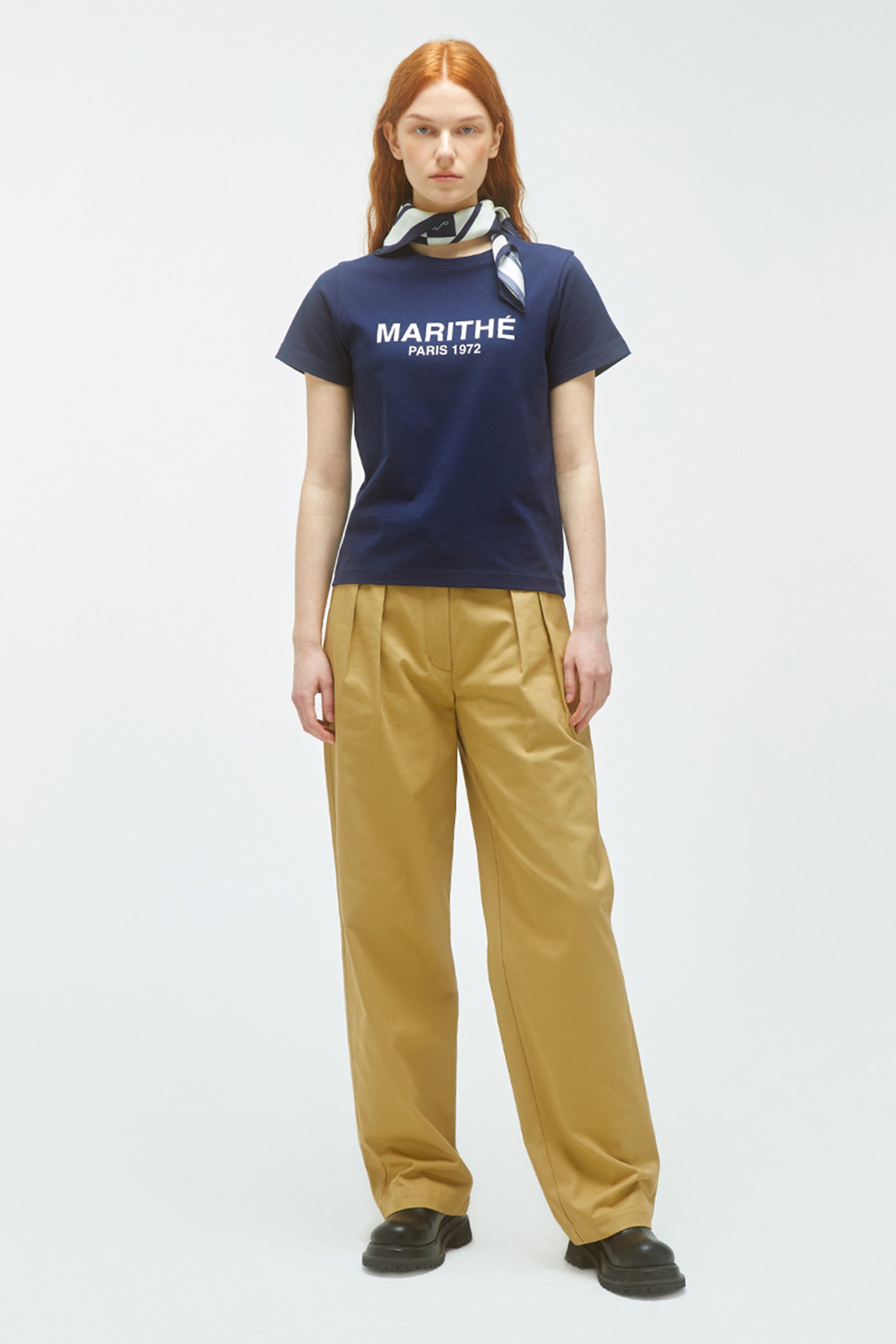 W Regular Logo Tee Navy