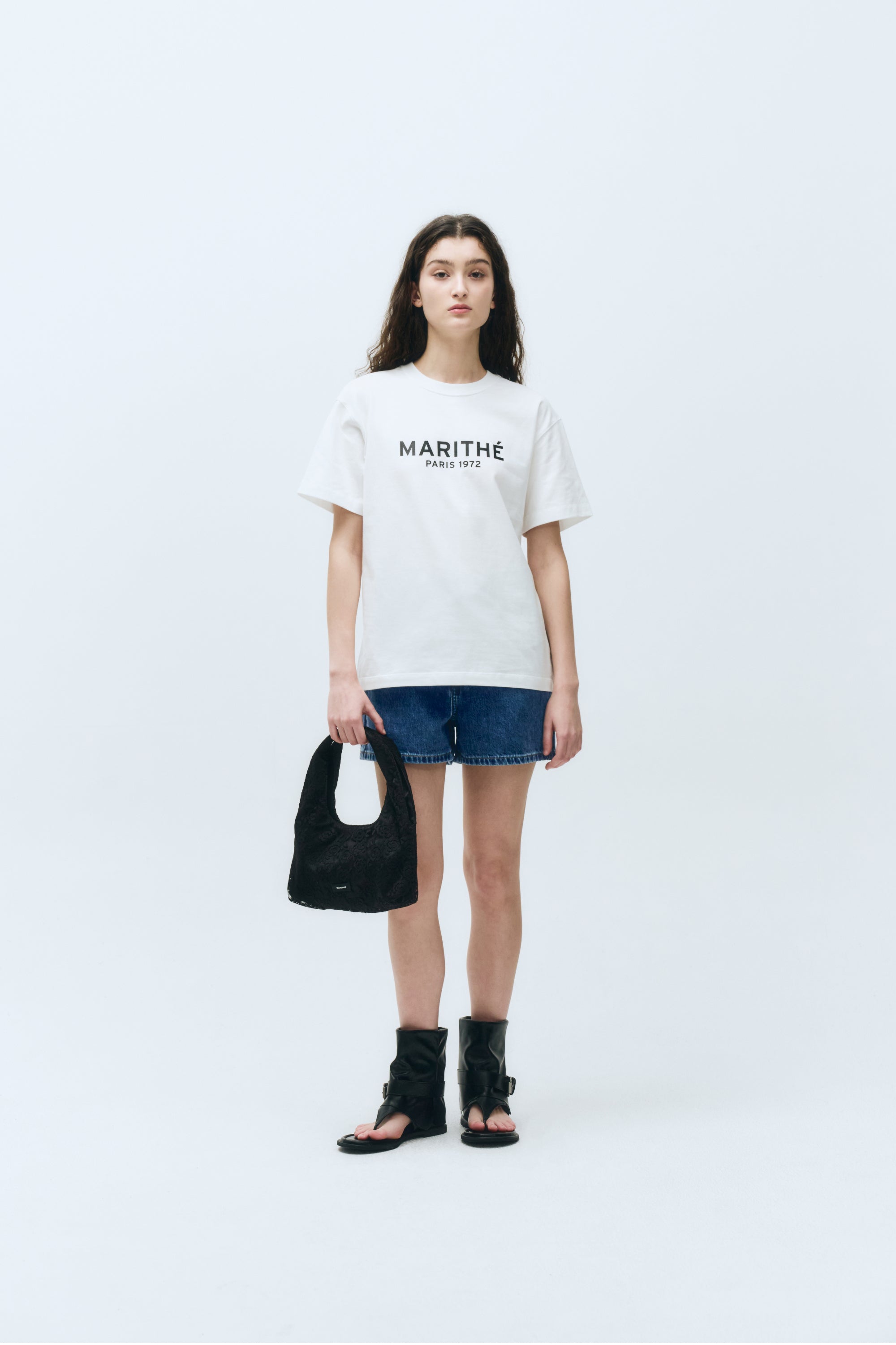 W Regular Logo Tee White