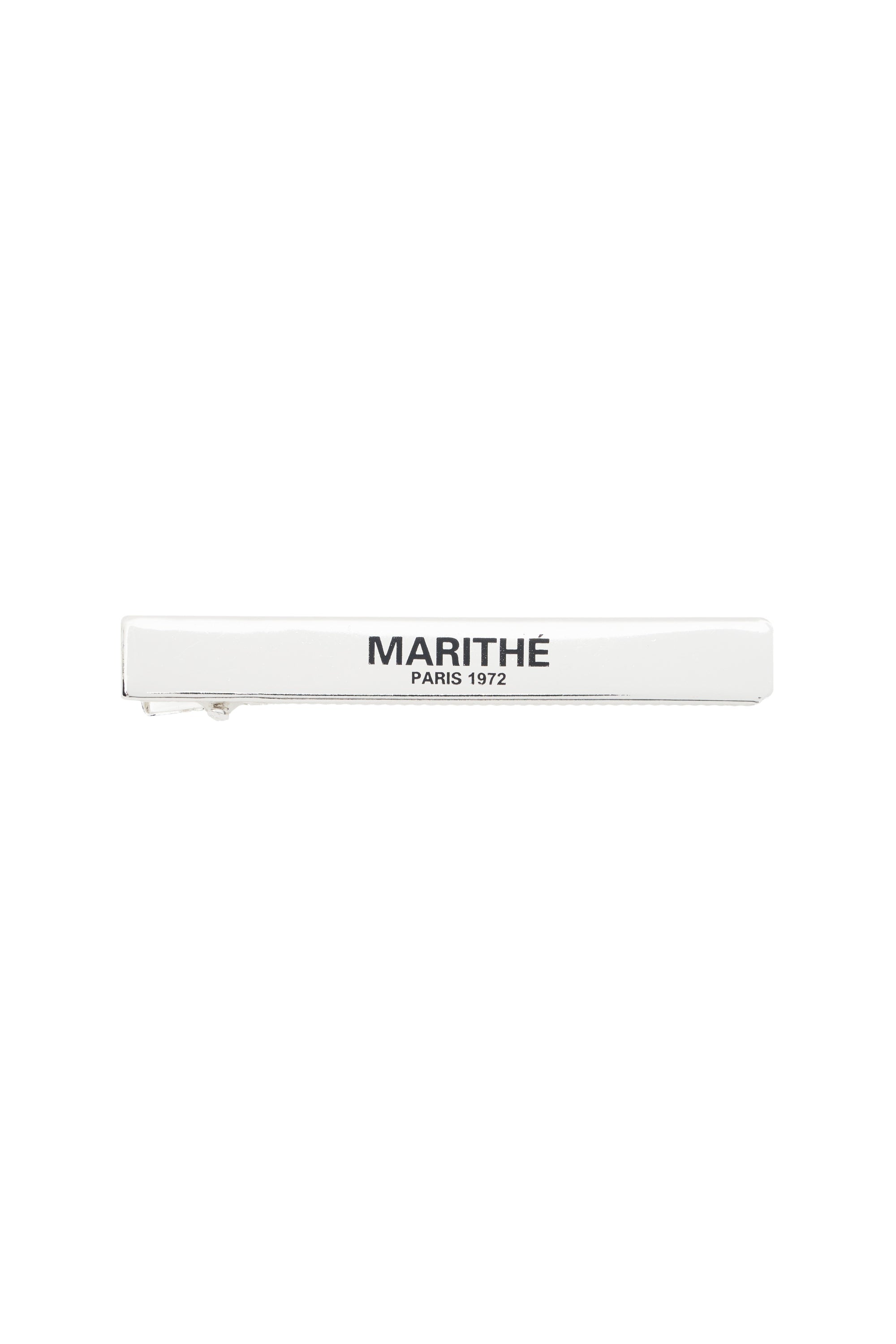 Regular Logo Oblong Hair Pin Silver