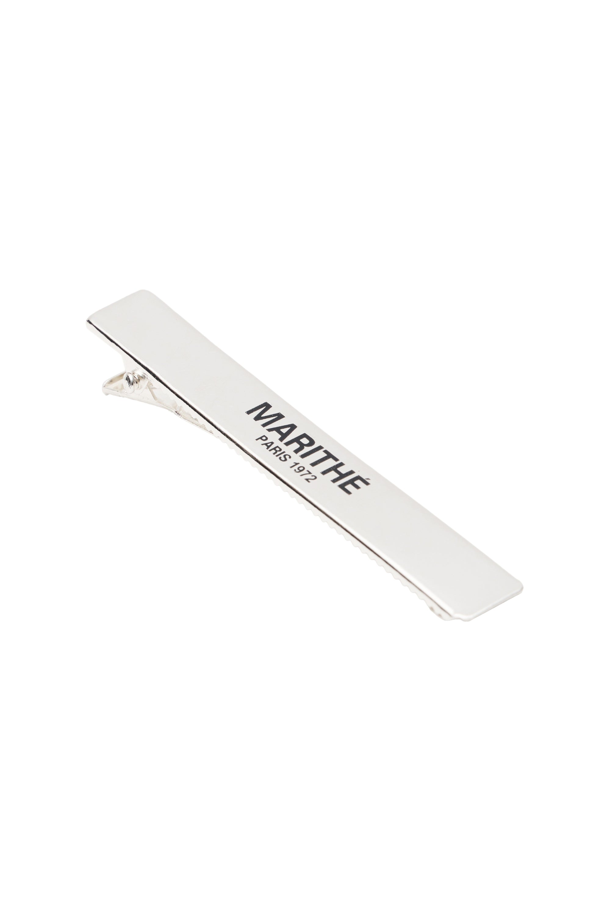 Regular Logo Oblong Hair Pin Silver