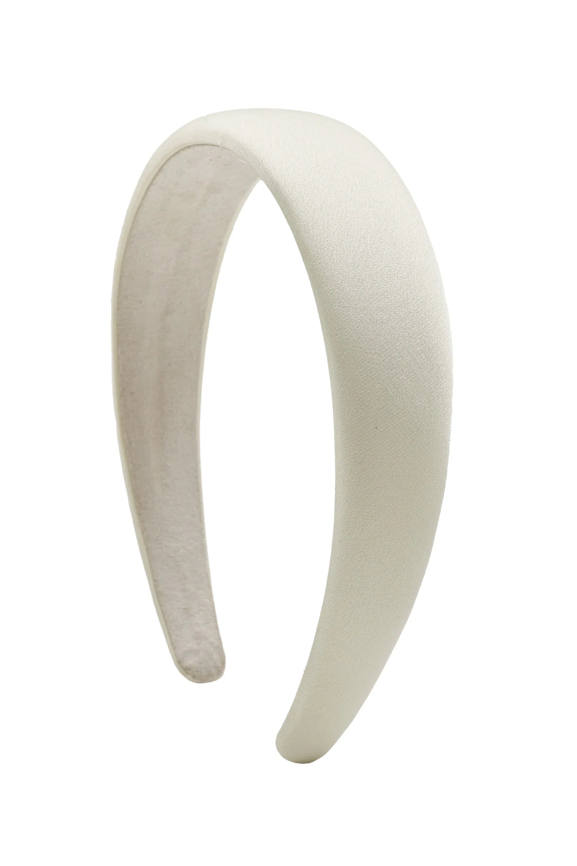 Circle Logo Satin Hair Band Ivory