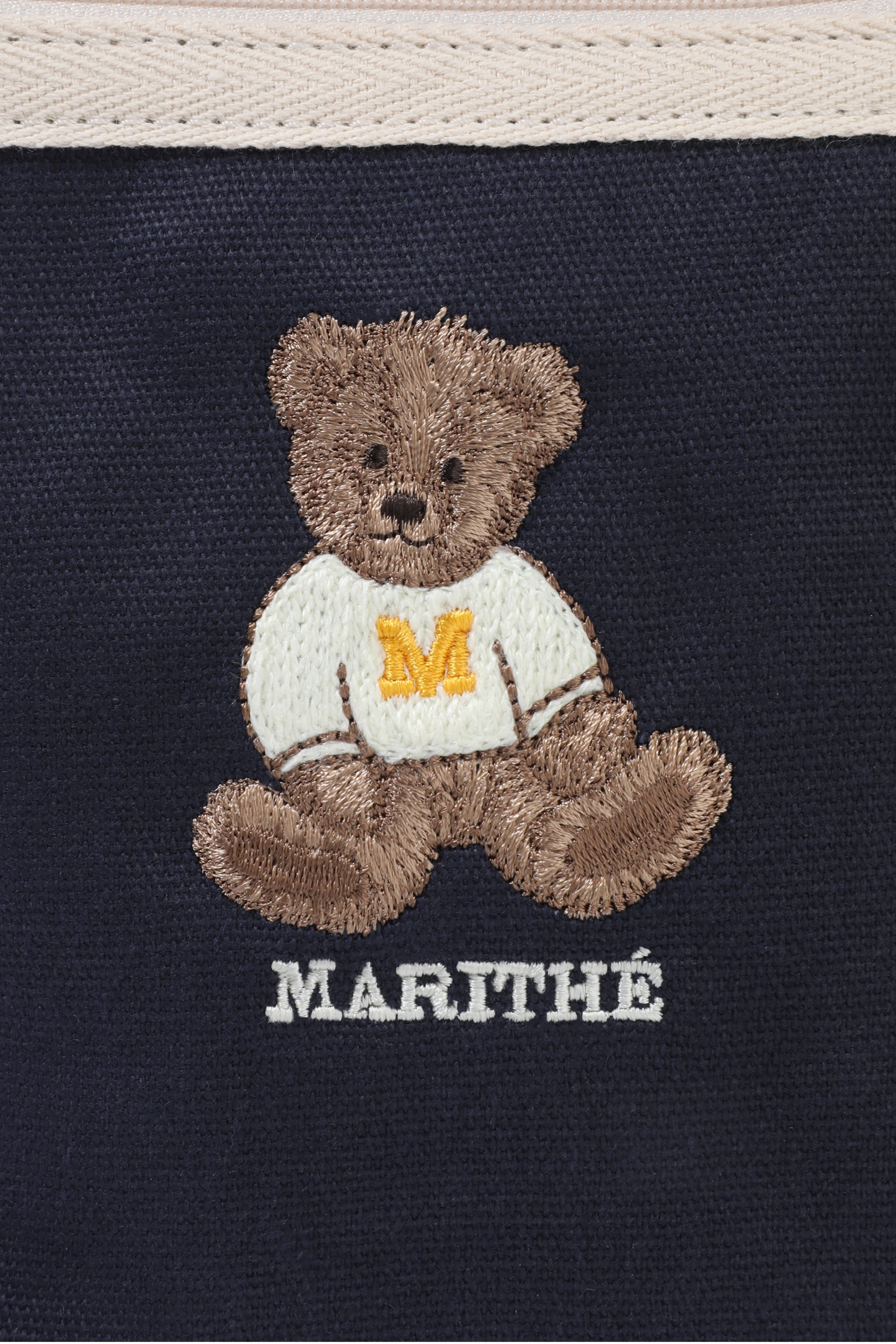 Doodle Bear Pouch Navy