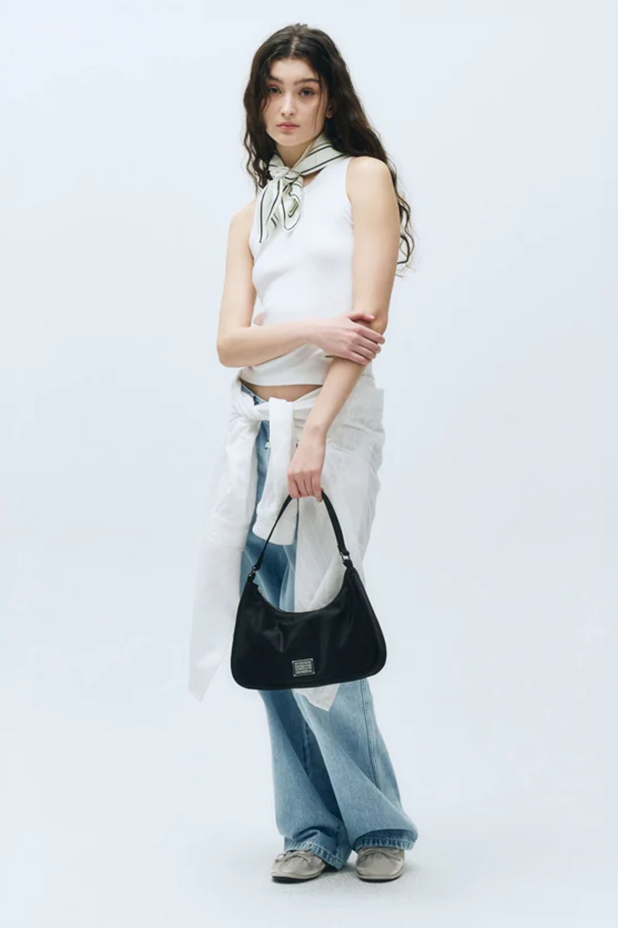 Classic Logo Hobo Bag Black