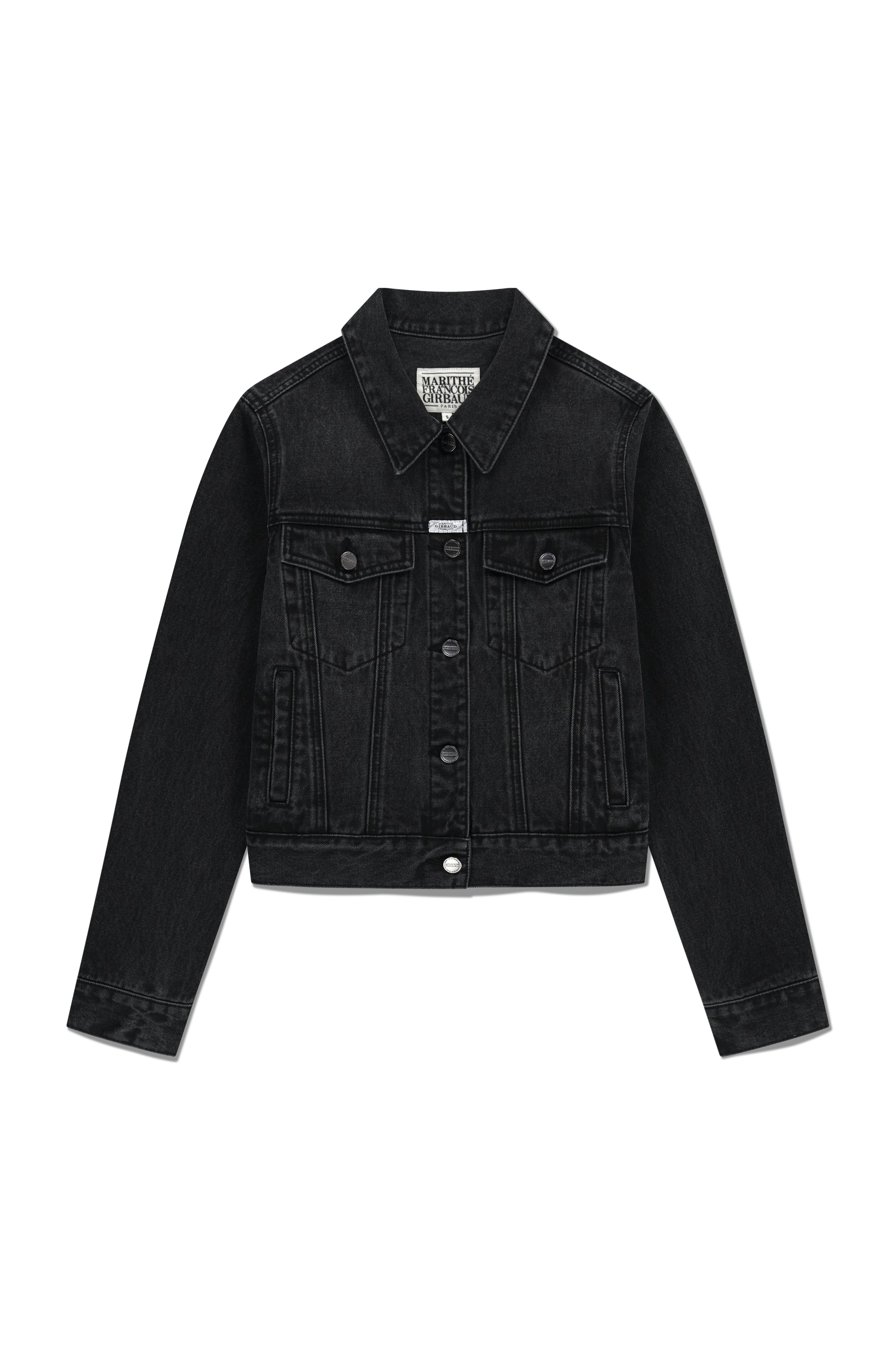W Denim Trucker Jacket Black