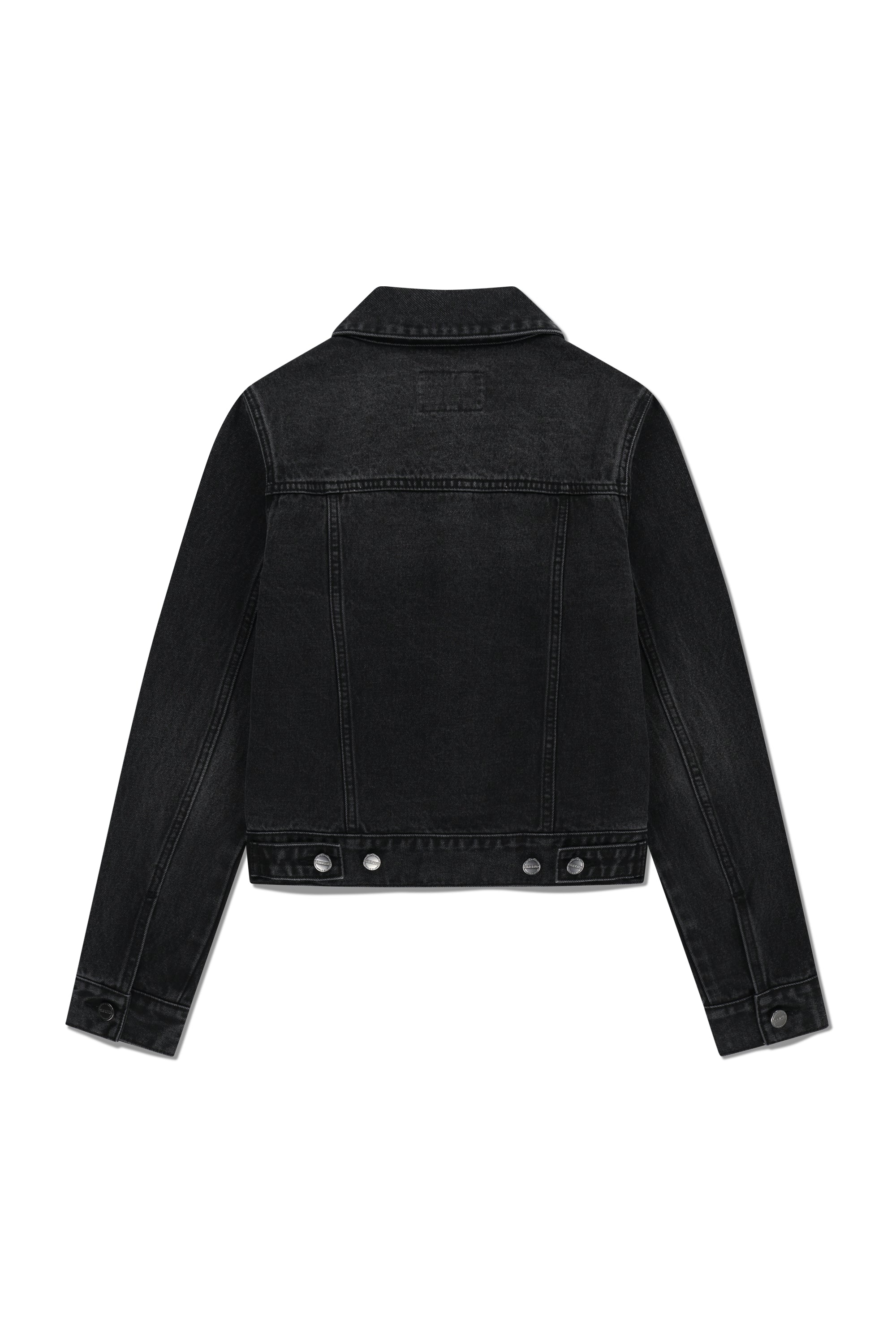 W Denim Trucker Jacket Black