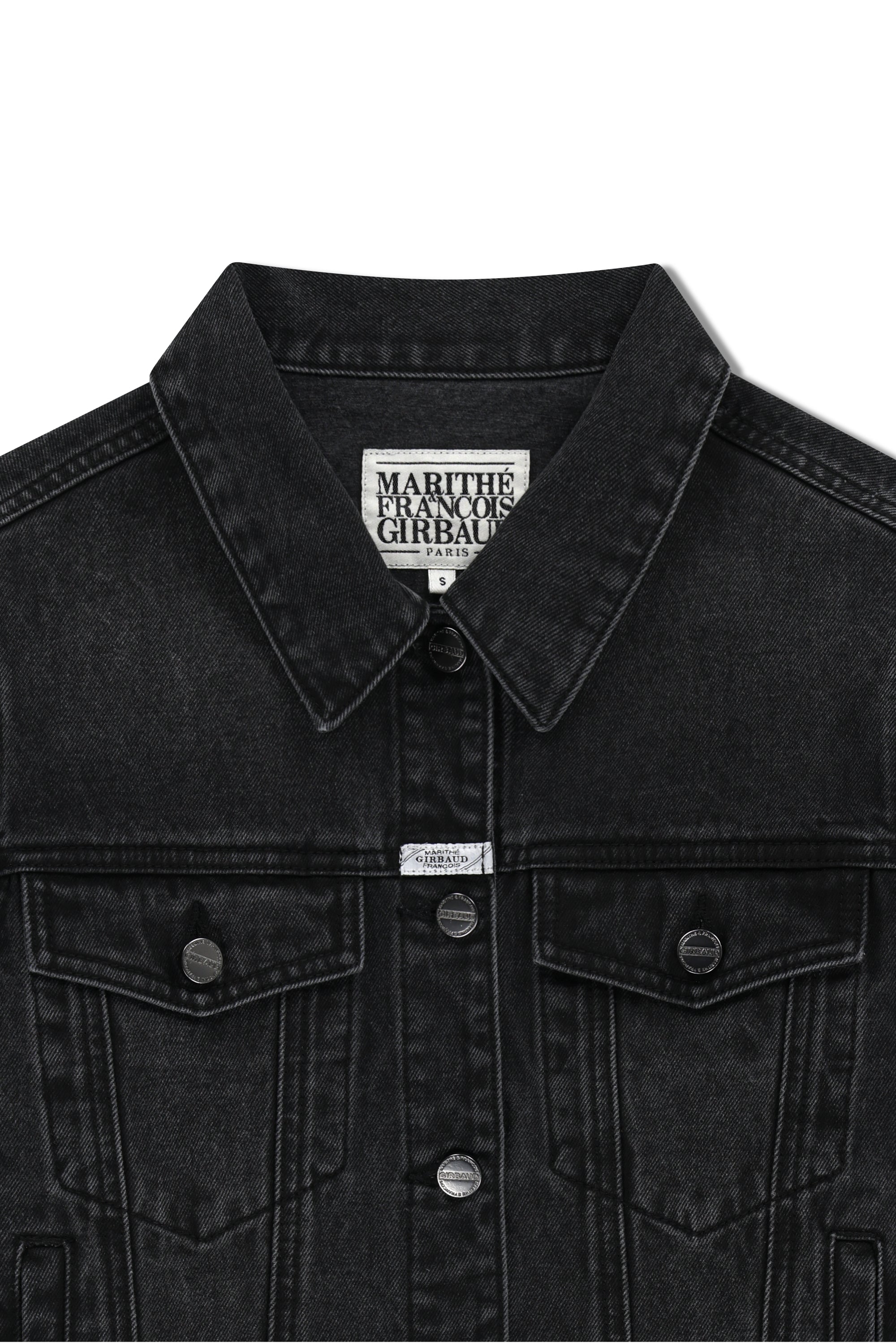 W Denim Trucker Jacket Black