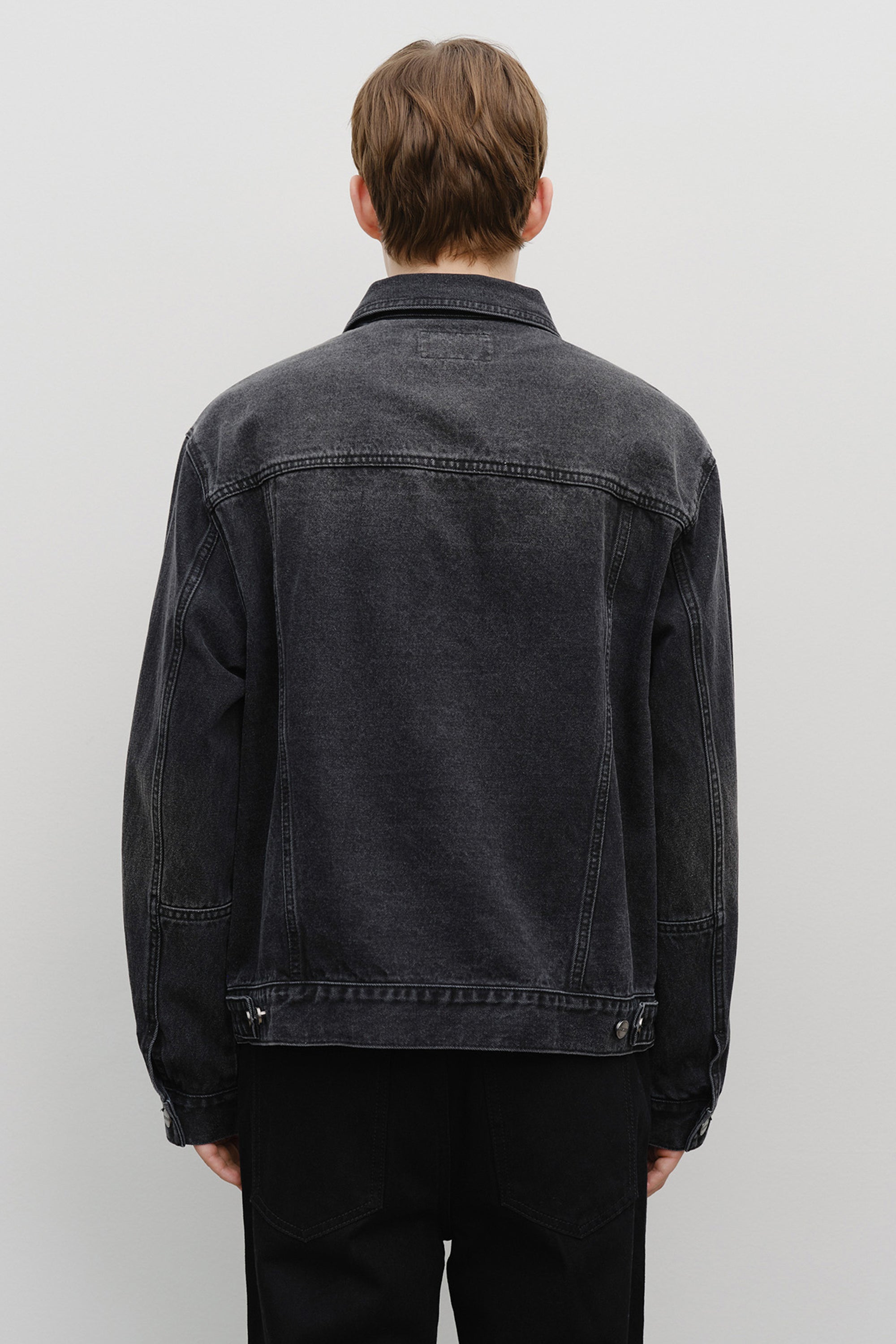 Denim Trucker Jacket Black