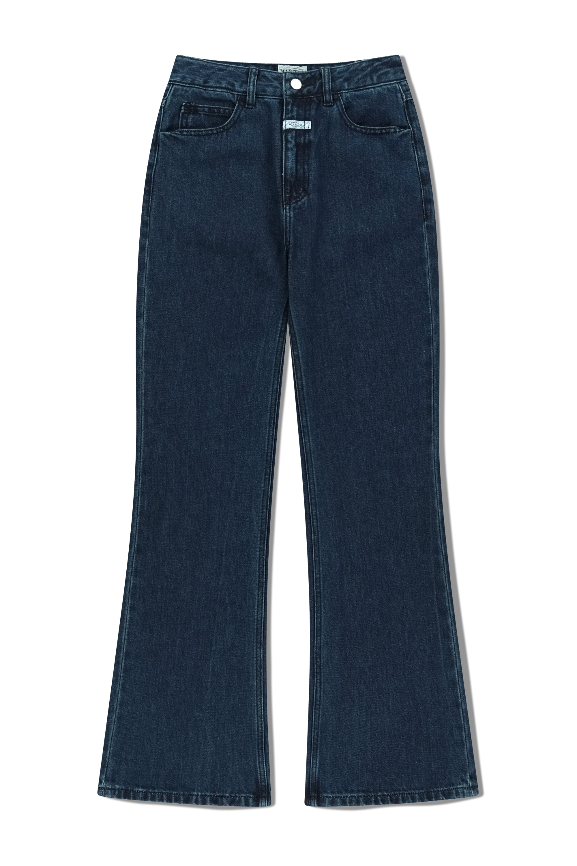 W Slim Boot-Cut Denim Pants Blue